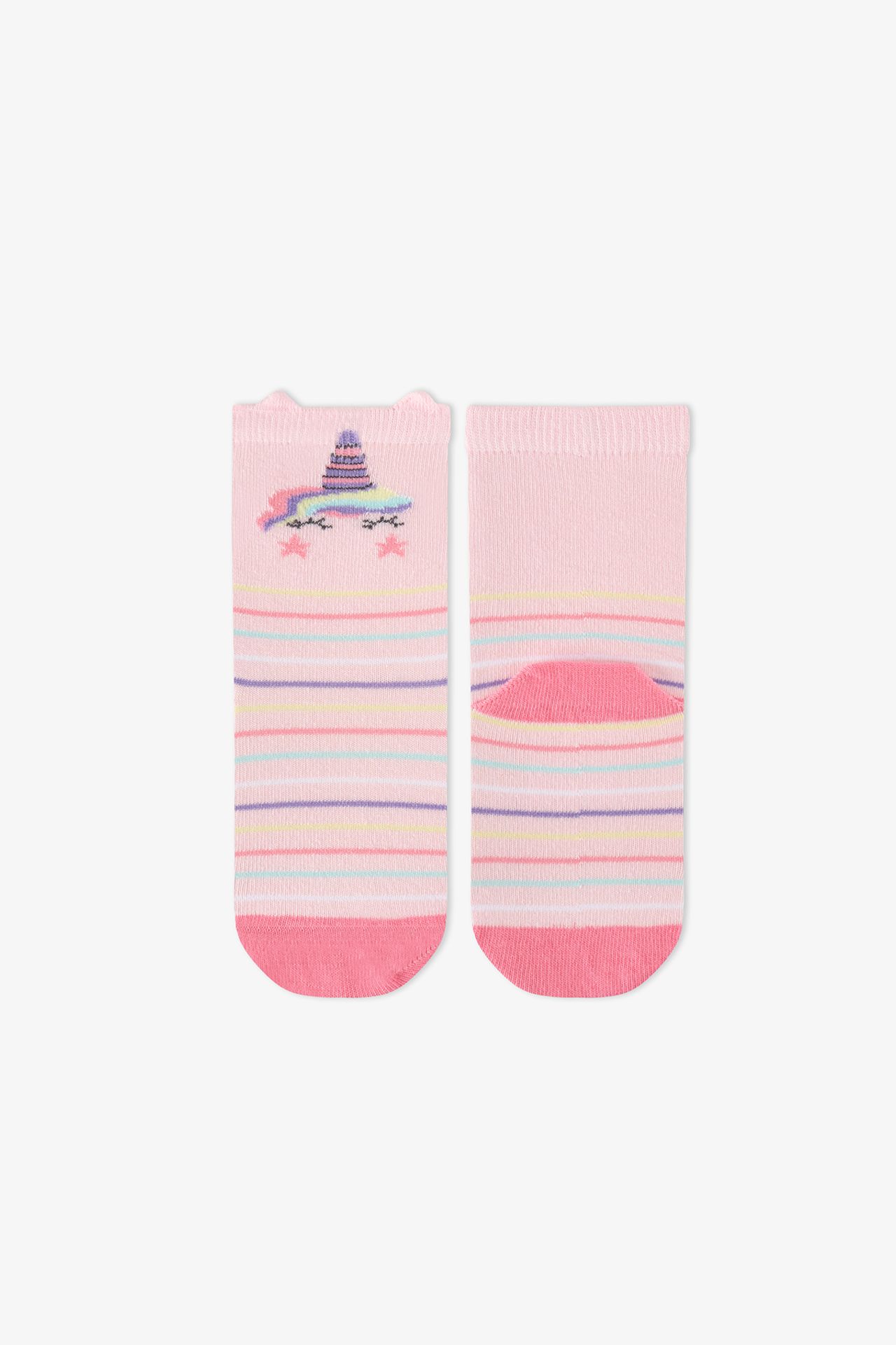 PENTI Girls' Unicorn Sky 2-Pack Ankle Socks 2