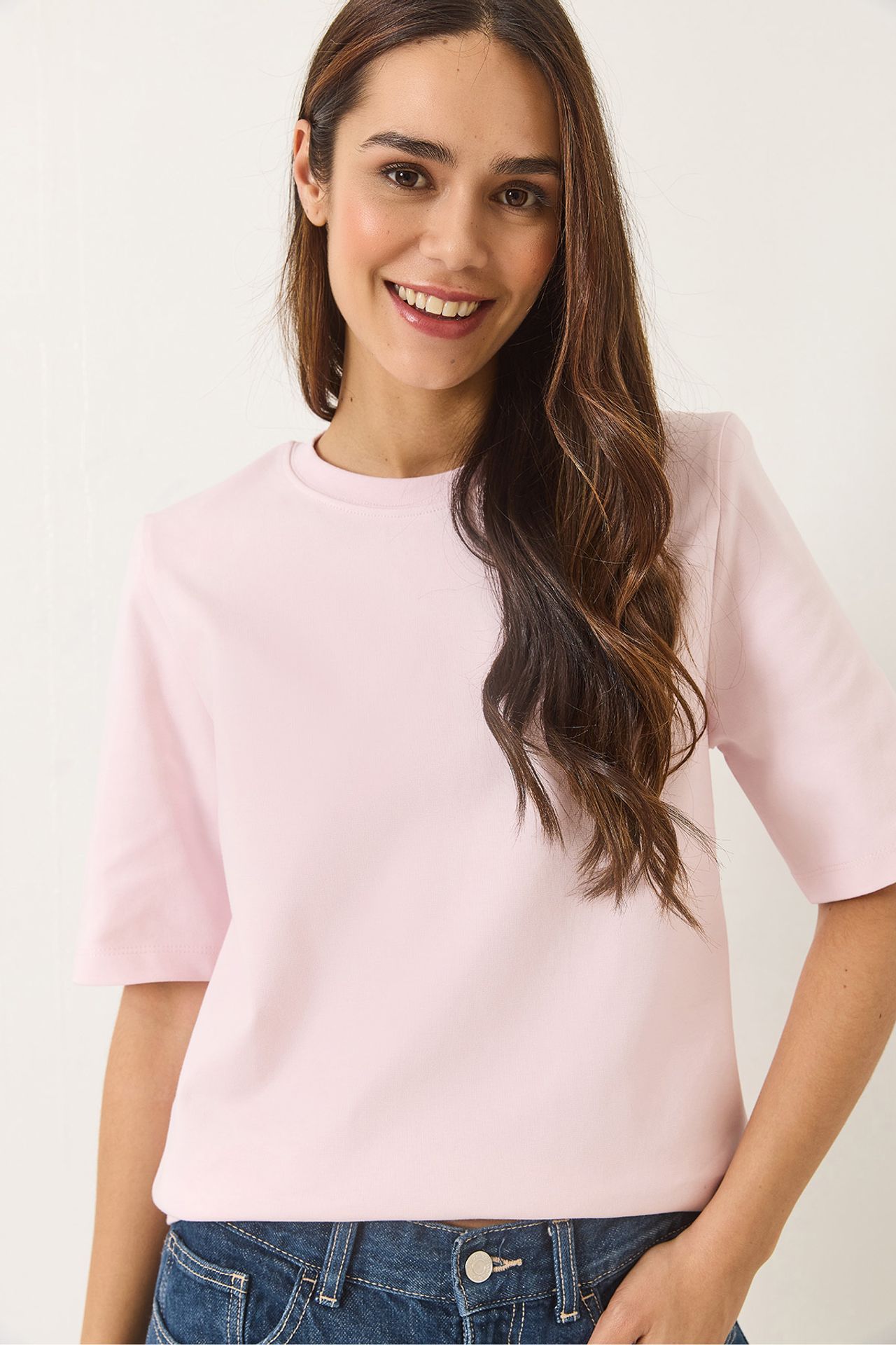 LUCCI Padded Crew Neck T-Shirt 1