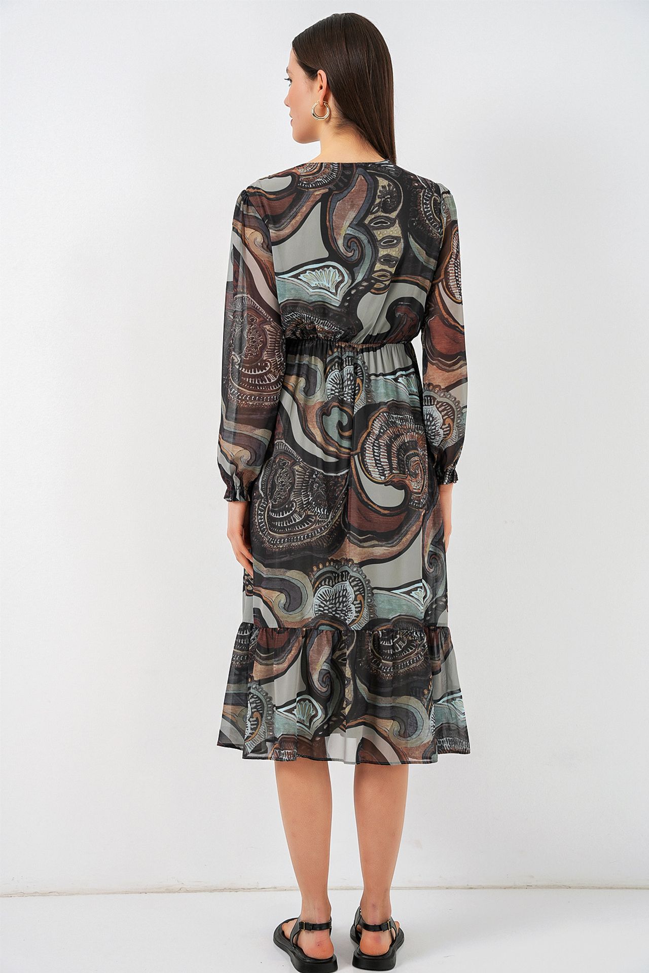 BDART Leopard Print V-Neck Midi Dress 6