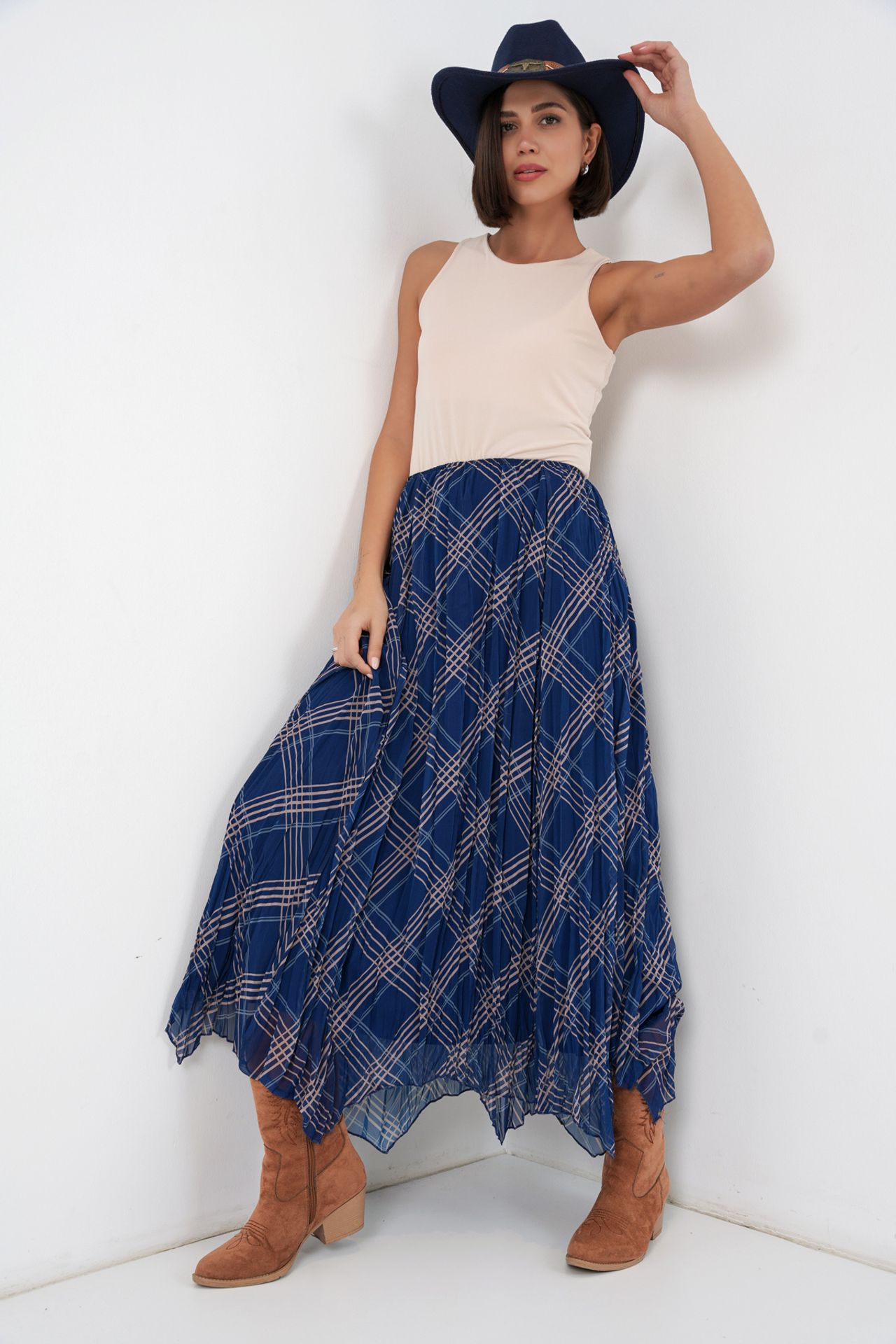 BDART Asymmetrical Patterned Maxi Skirt 1