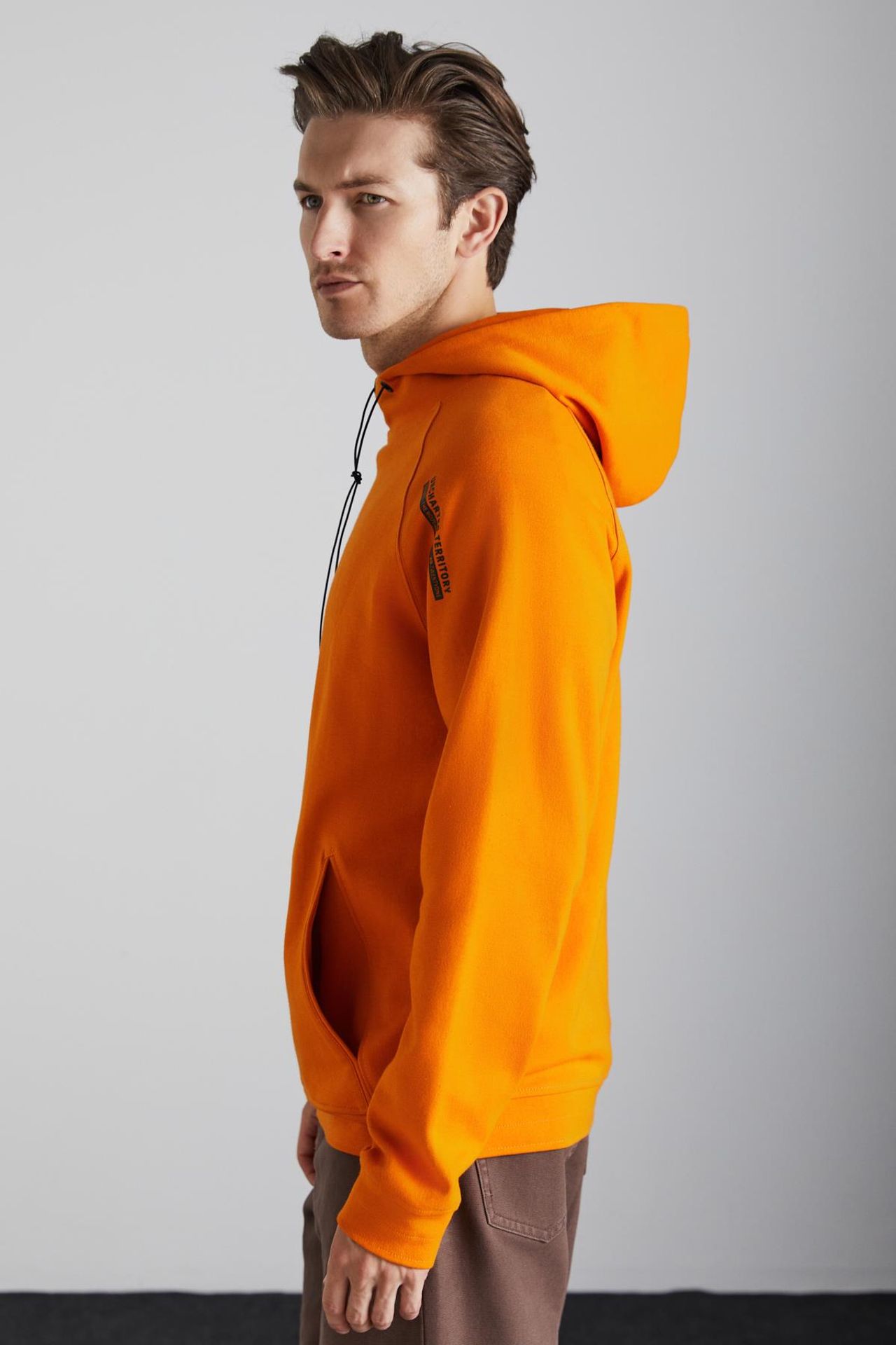 GRIMELANGE Cepli Düz Kapüşonlu Sweatshirt 5