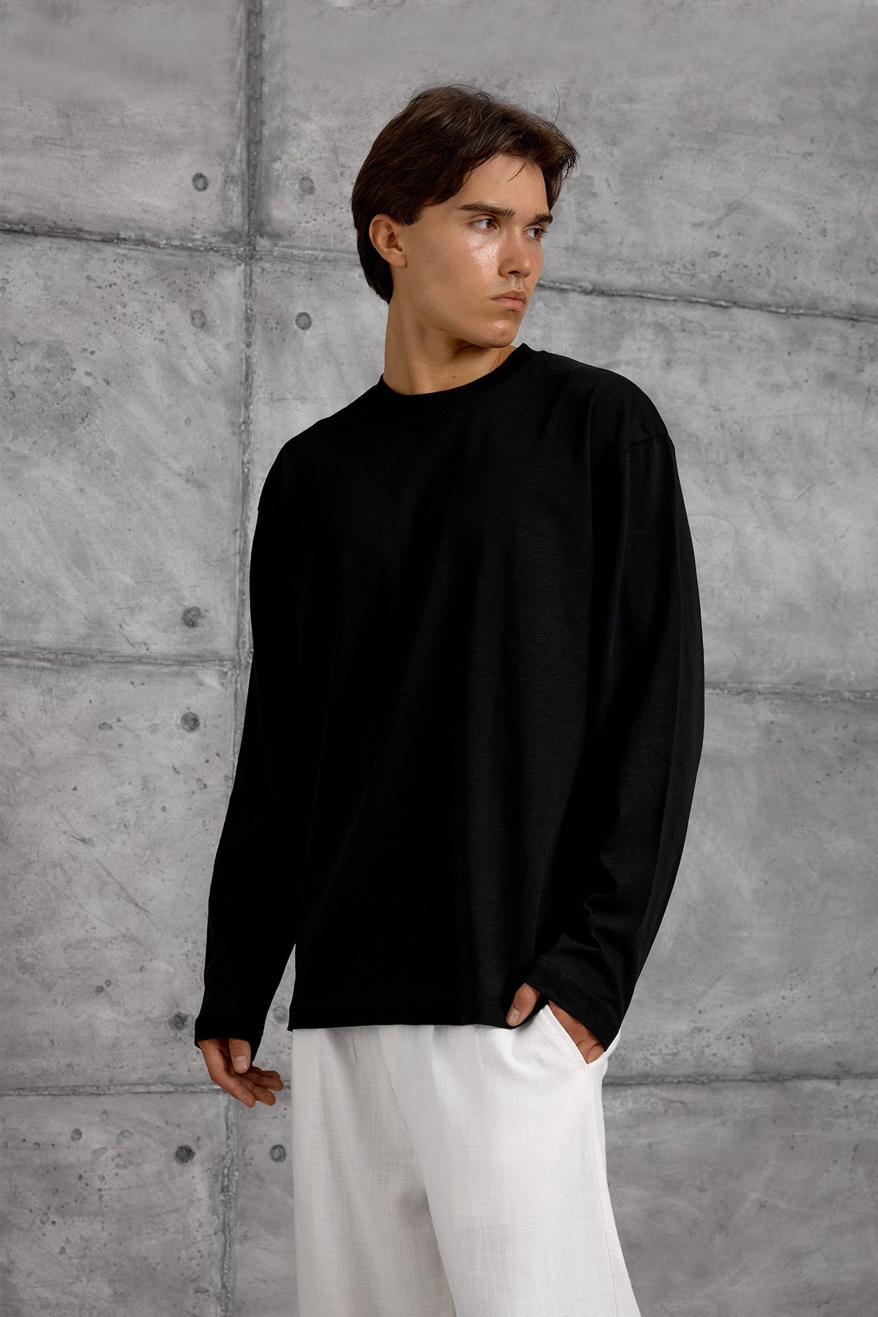 NOMARC Uzun Kollu Bisiklet Yaka Sweatshirt 1