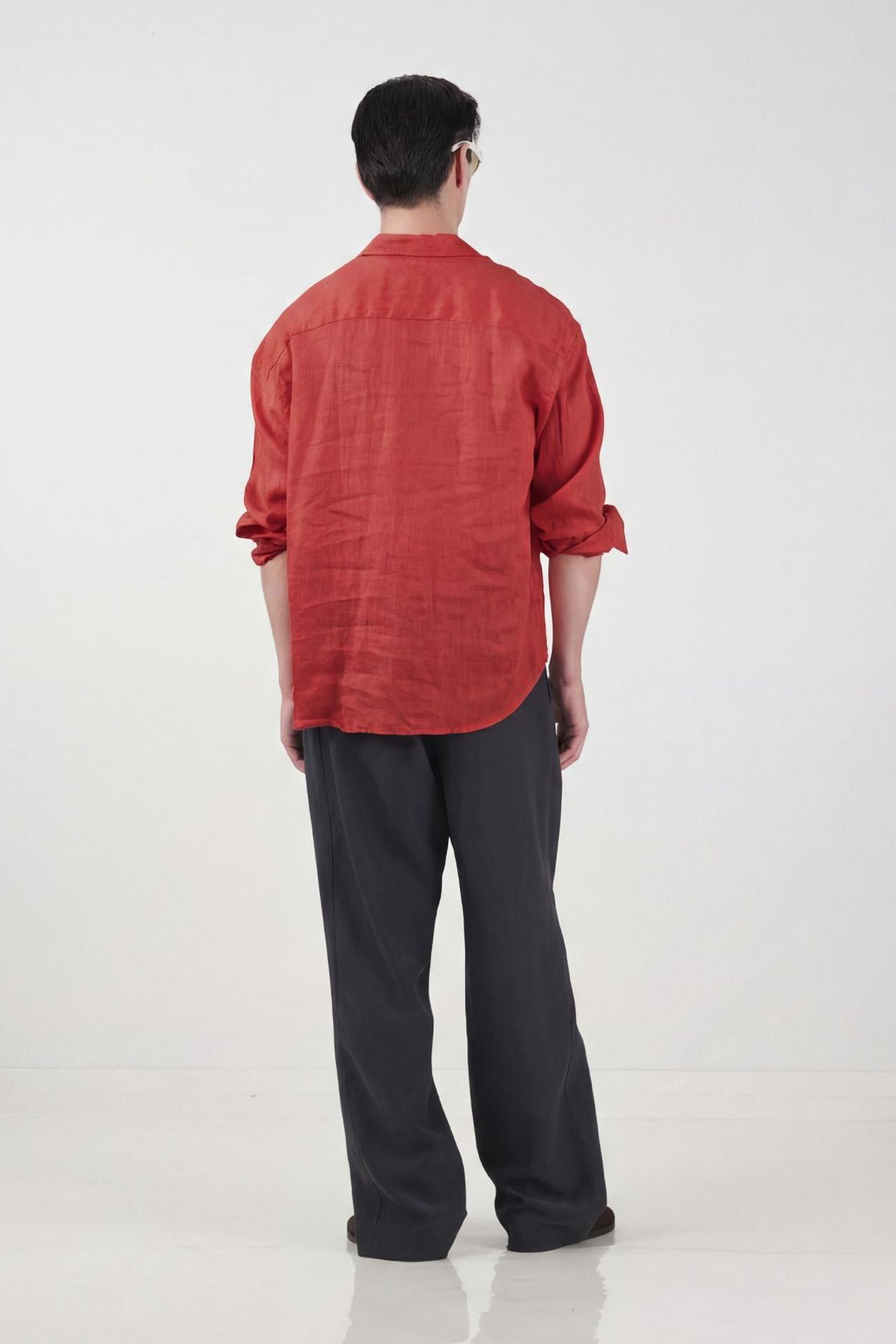 GIESTO Men's Oversized Linen Overshirt 3