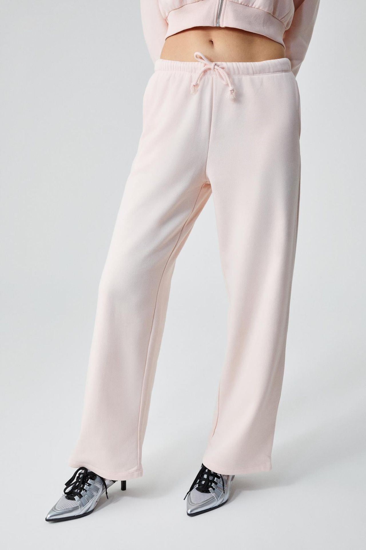 GRIMELANGE Elastic Waist Wide-Leg Joggers 2