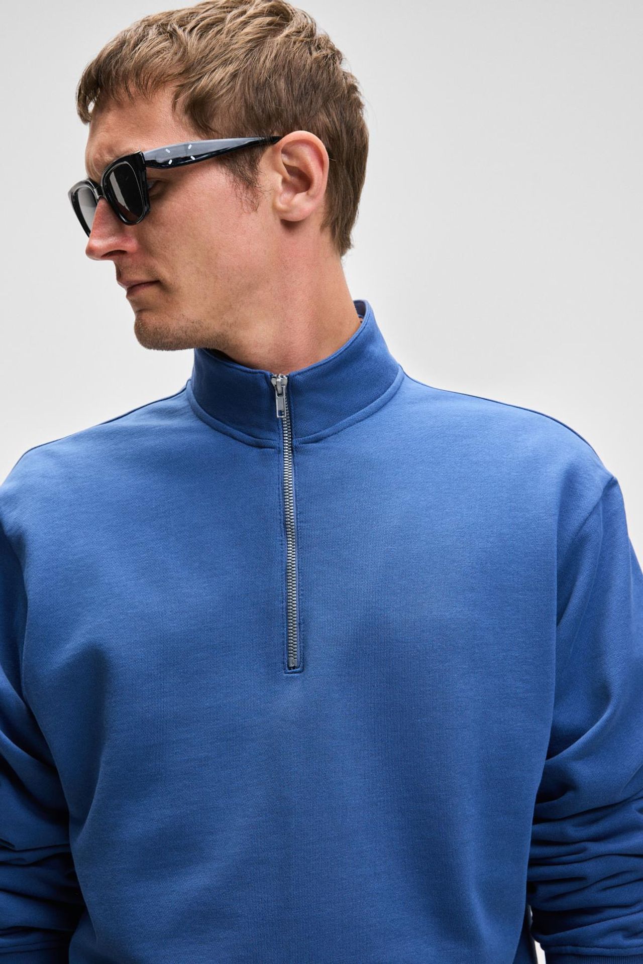 GRIMELANGE Yarım Fermuarlı Yarım Balıkçı Yaka Sweatshirt 5