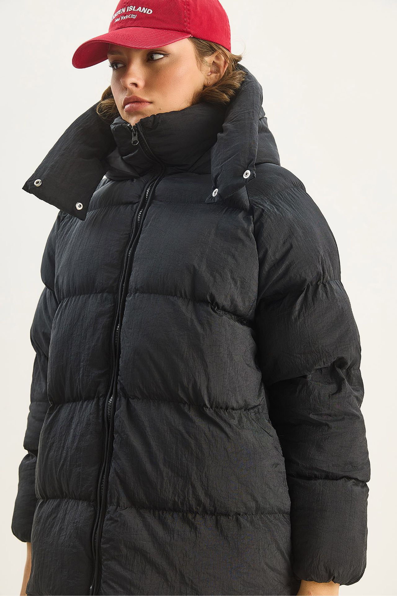 LUCCI Oversized Hooded Puffer Coat