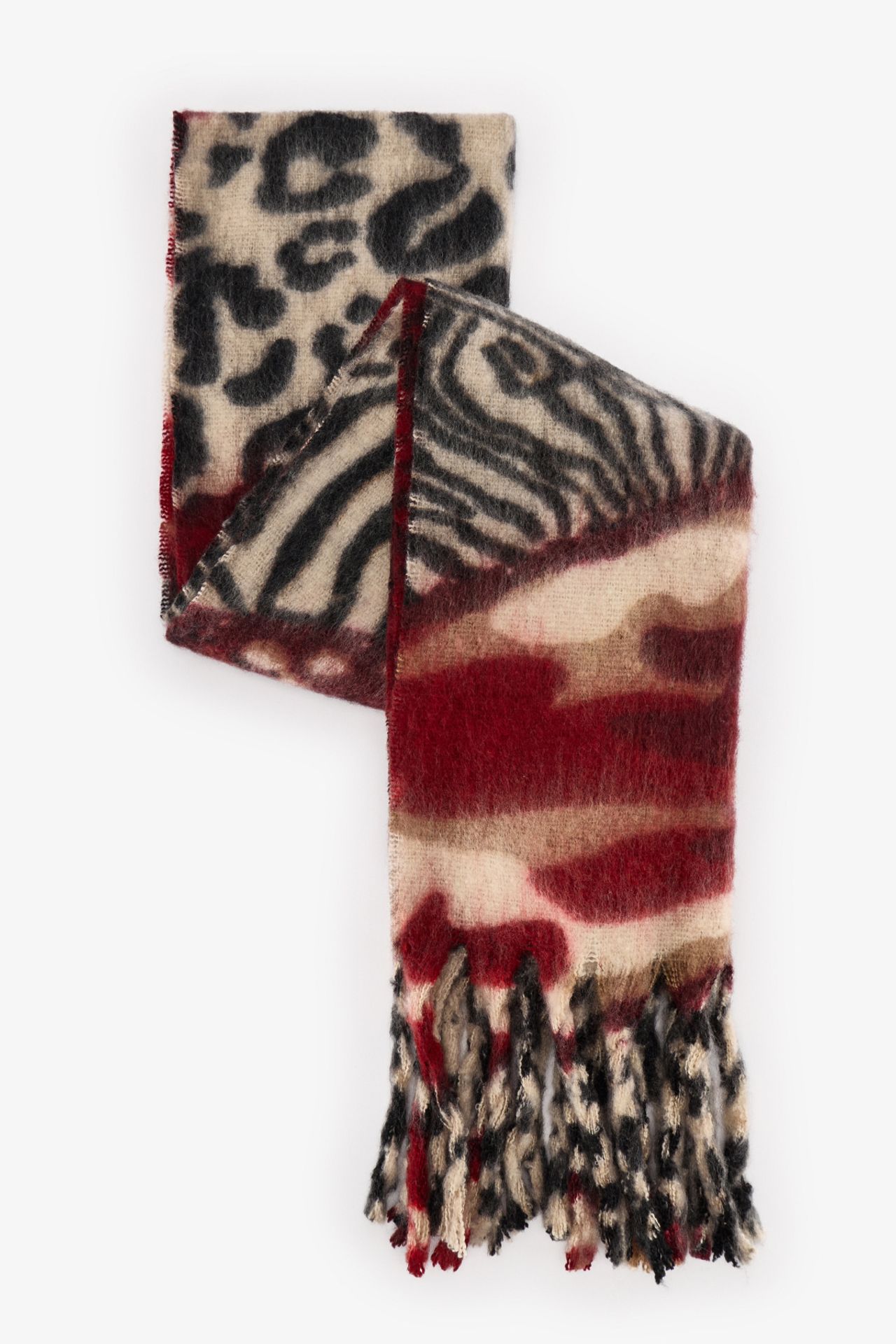 PENTI Erica Zebra Pattern Scarf 2