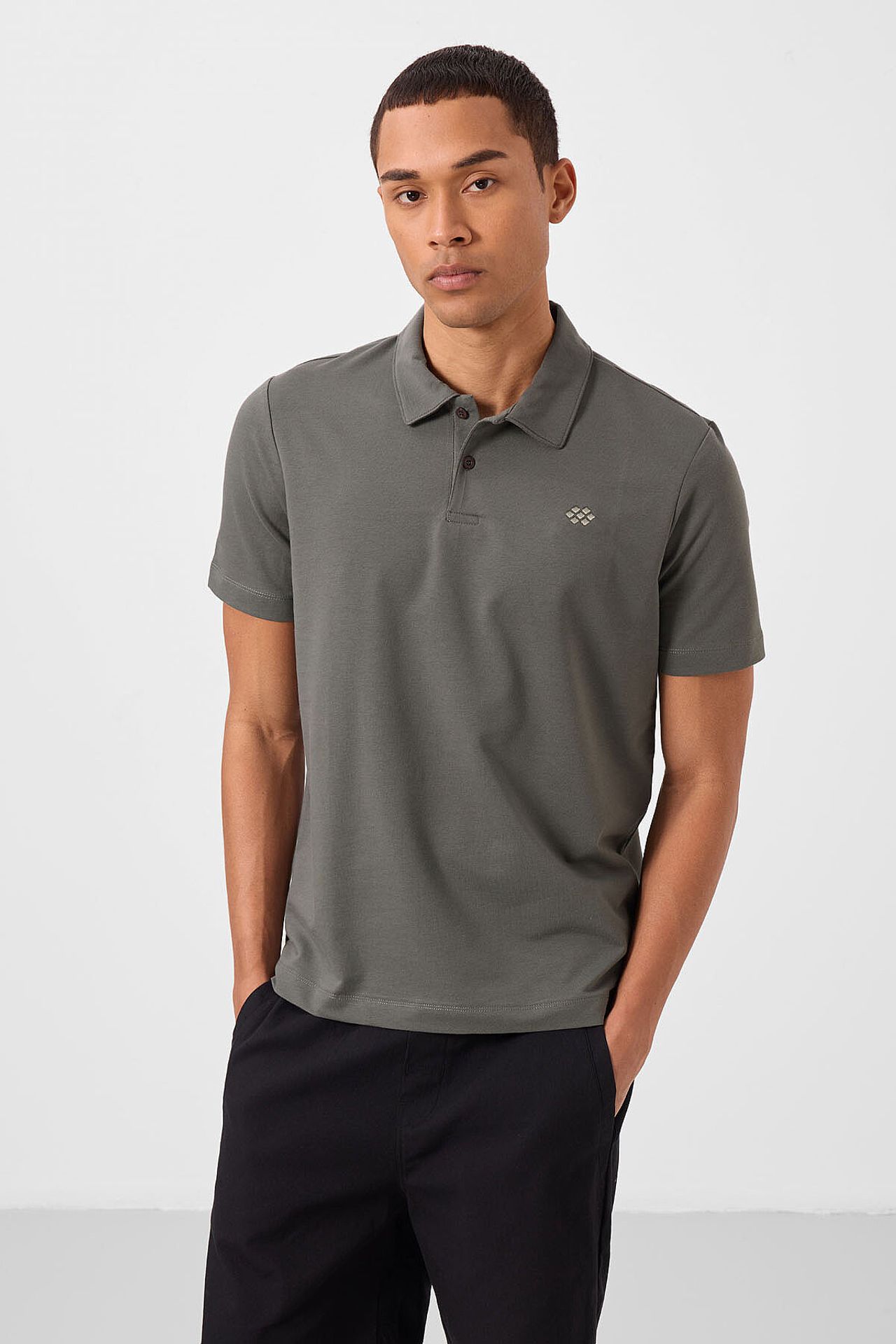 TOMMY Men's Cotton Elastane Polo T-Shirt 4