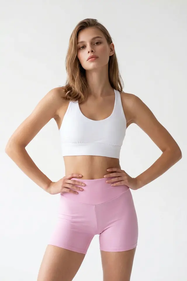 MIXRAY High-Waist Skinny Cycling Shorts