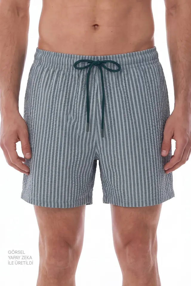 PENTI Men's Tissue Striped Shorts