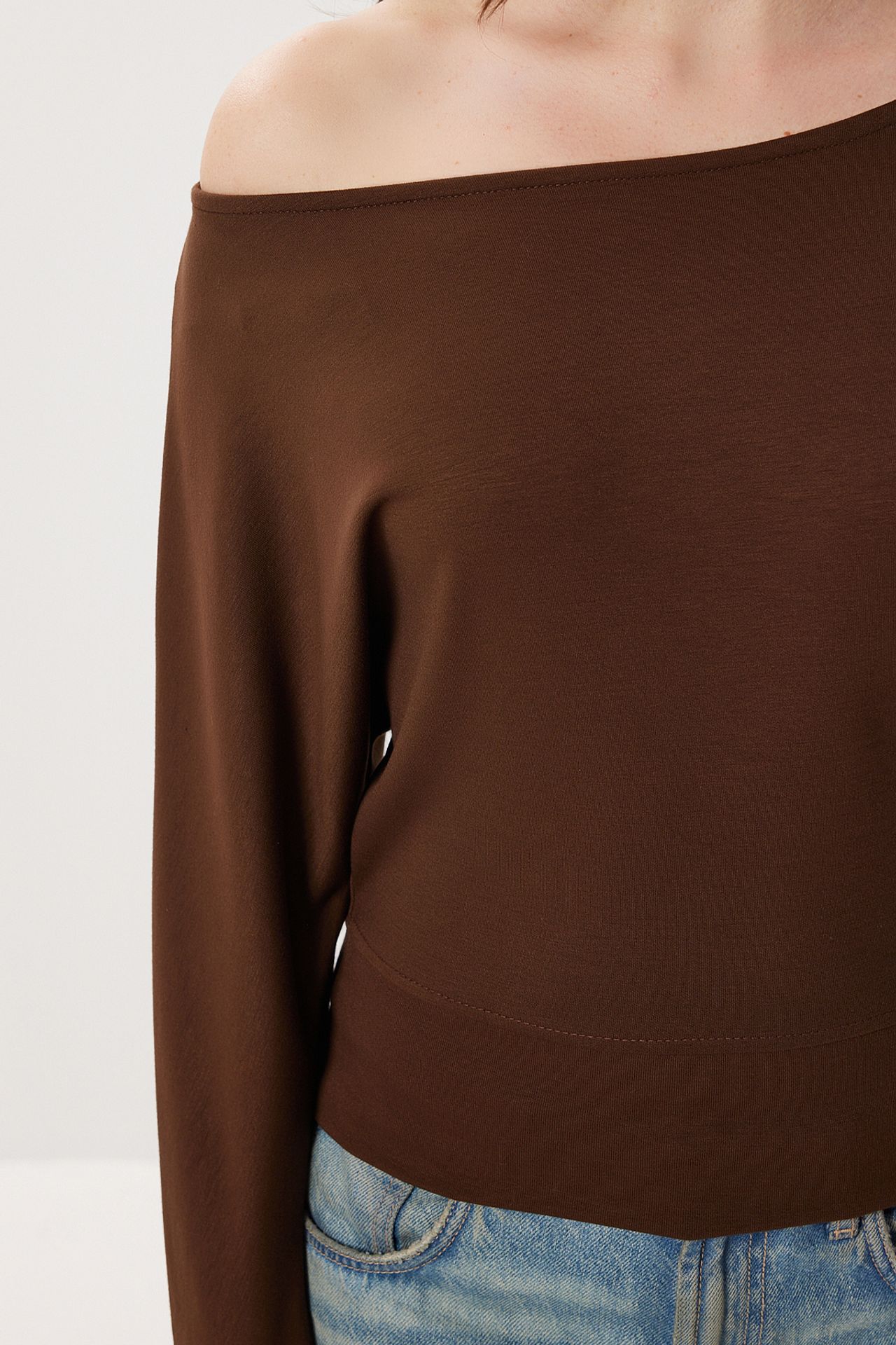 ISTANBUL Asymmetrical Collar Relaxed Fit Blouse 5