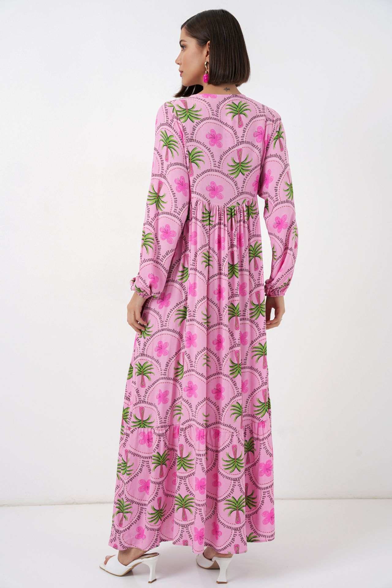 BDART Tropical Printed Maxi Dress with Button Closure 6