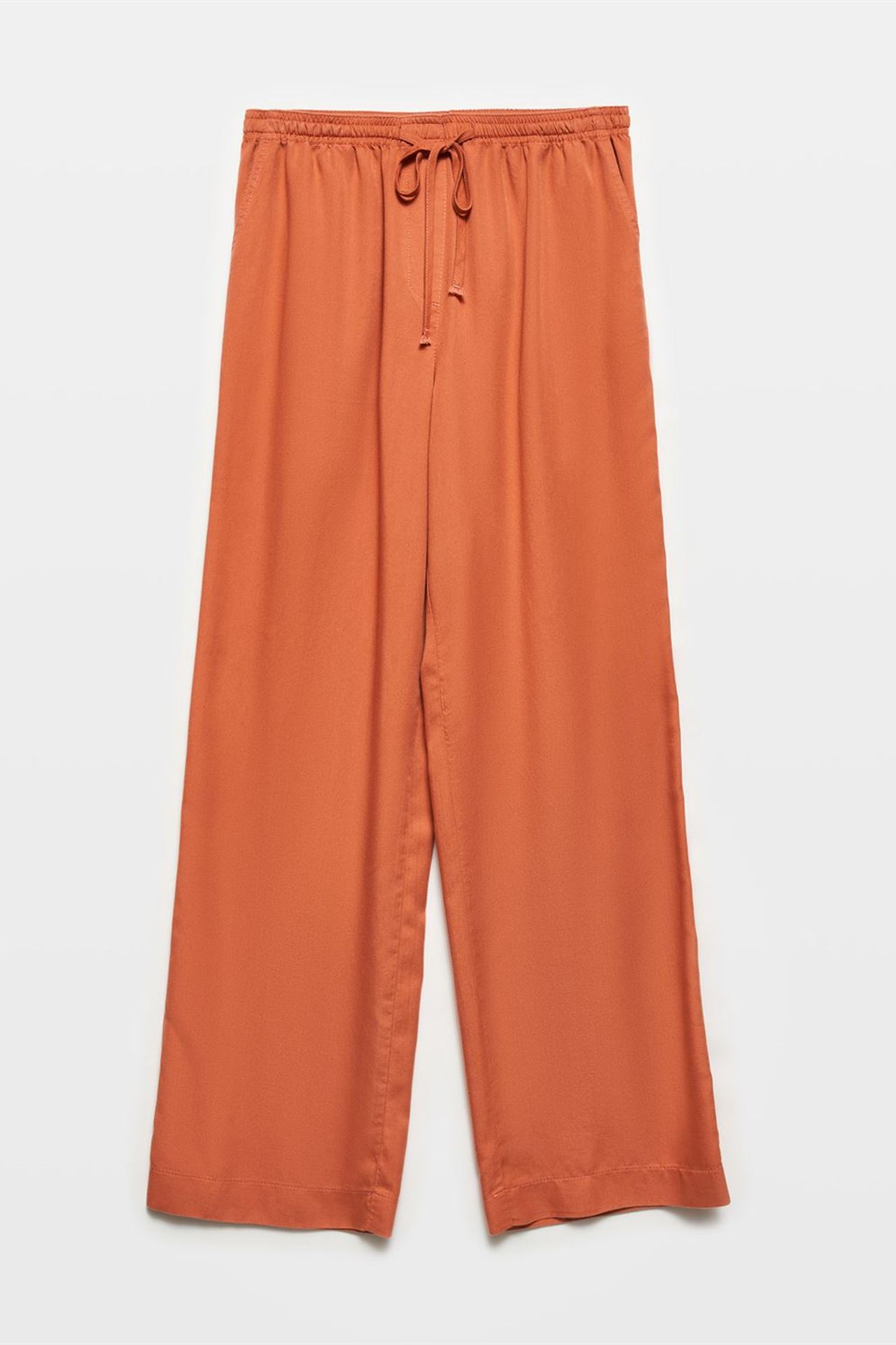 DILVIN Kadın Tencel Geniş Paça Pantolon 1