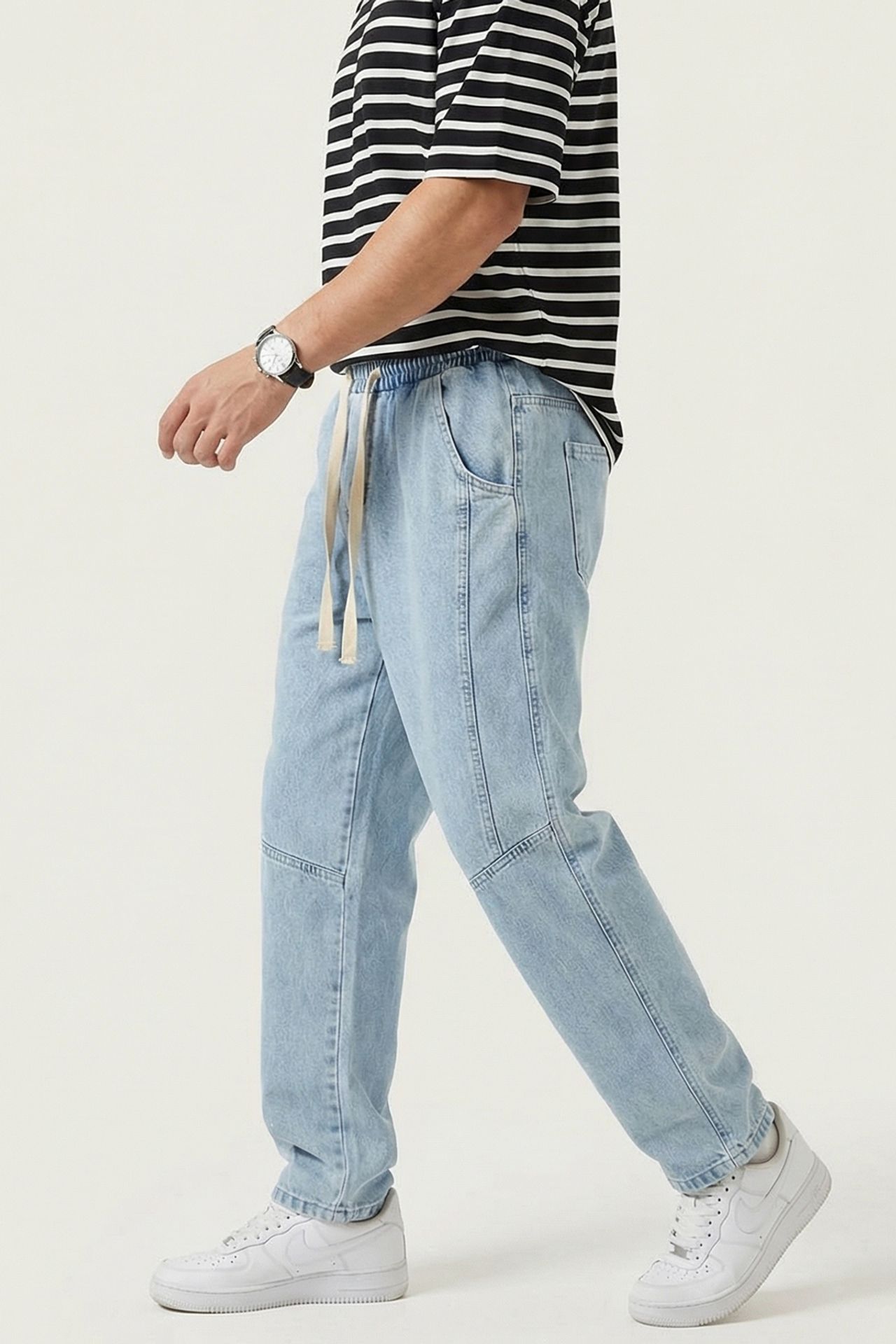 BDART Baggy Denim Pants with Drawstring Waist 2