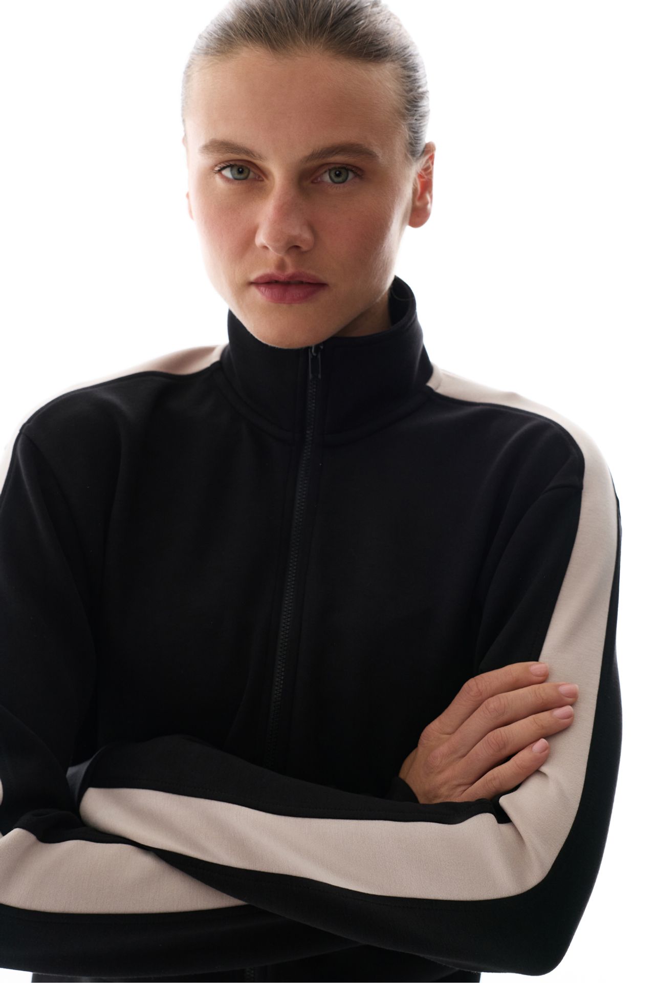 PENTI Silky Touch Striped Detail Sweatshirt 3