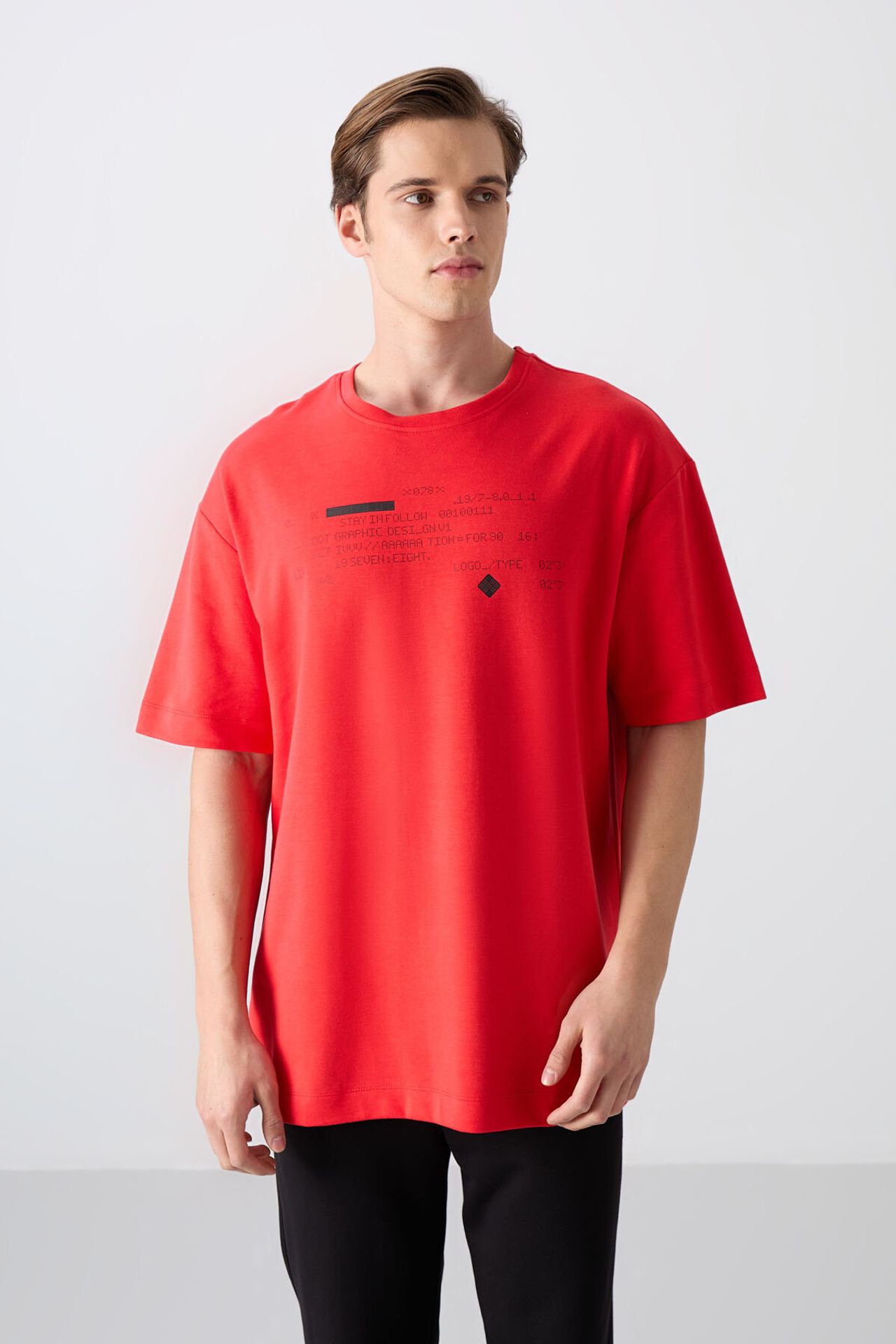 TOMMY Oversized Printed Crew Neck T-Shirt 4