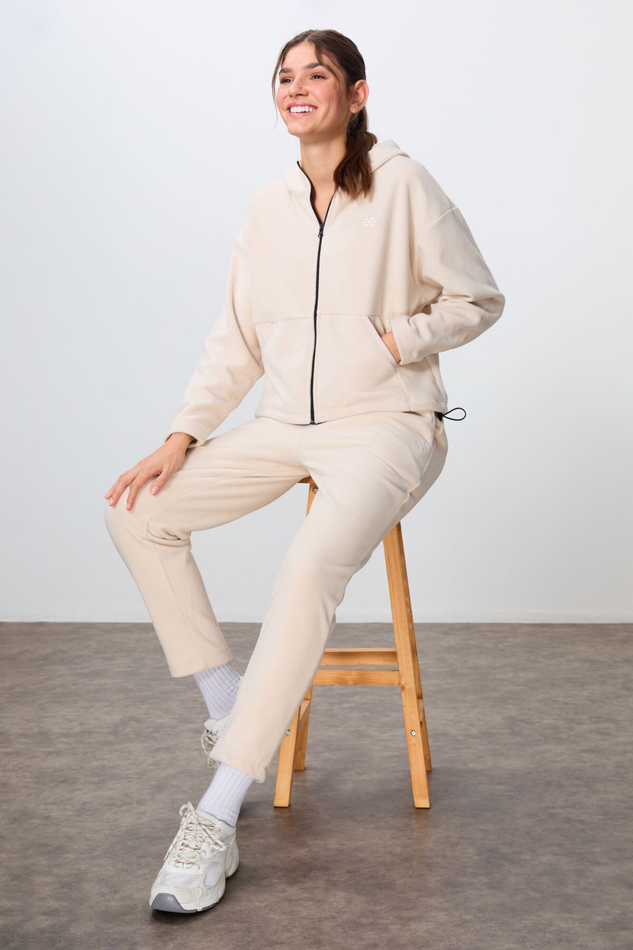 TOMMY Oversized Hooded Zipper Tracksuit Set 1