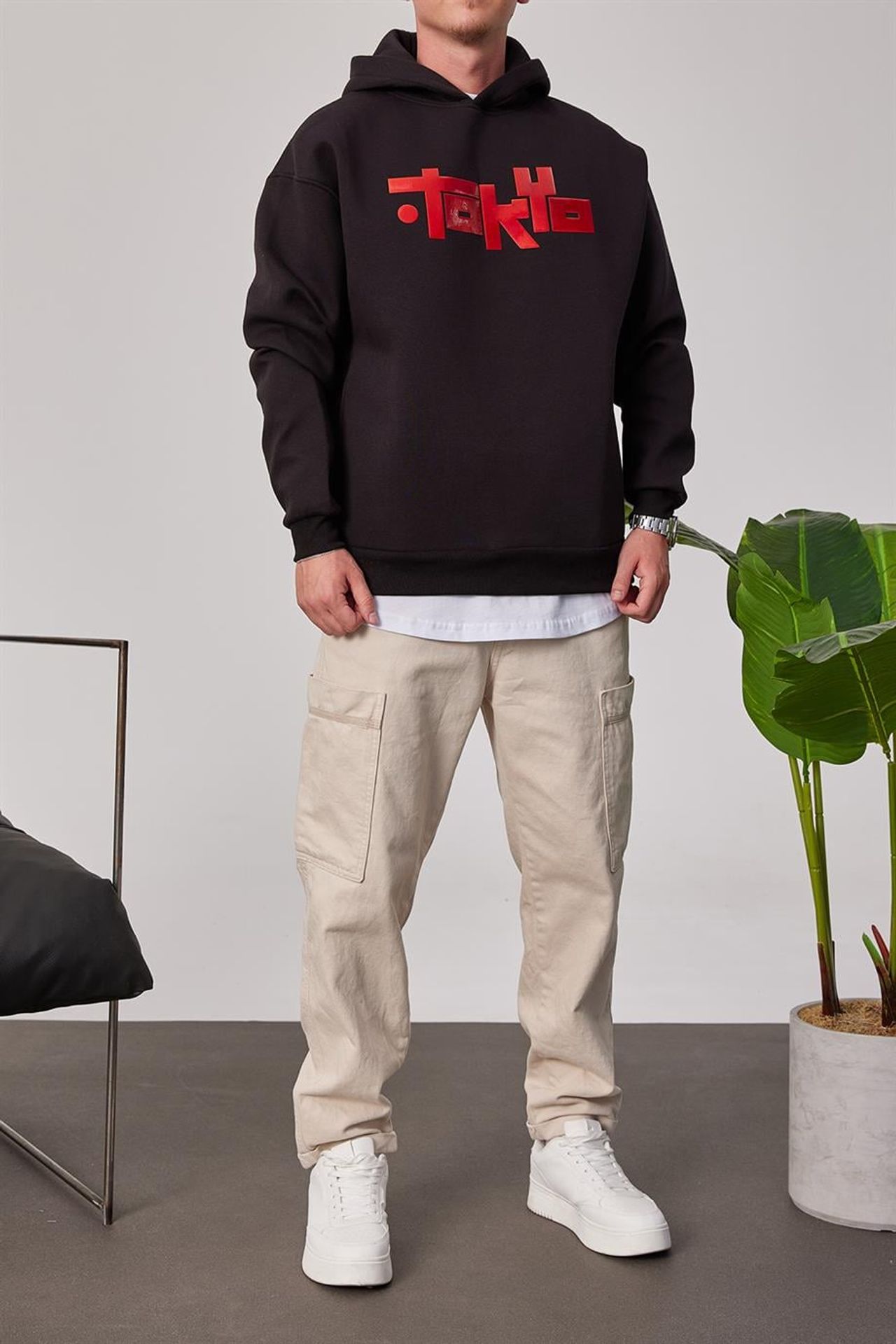 NOMARC Rahat Uzun Kollu Kapüşonlu Sweatshirt 1