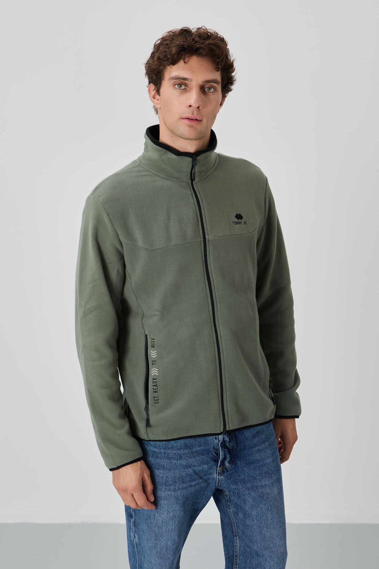 TOMMY Men's Plush Zip-front Sweatshirt 5