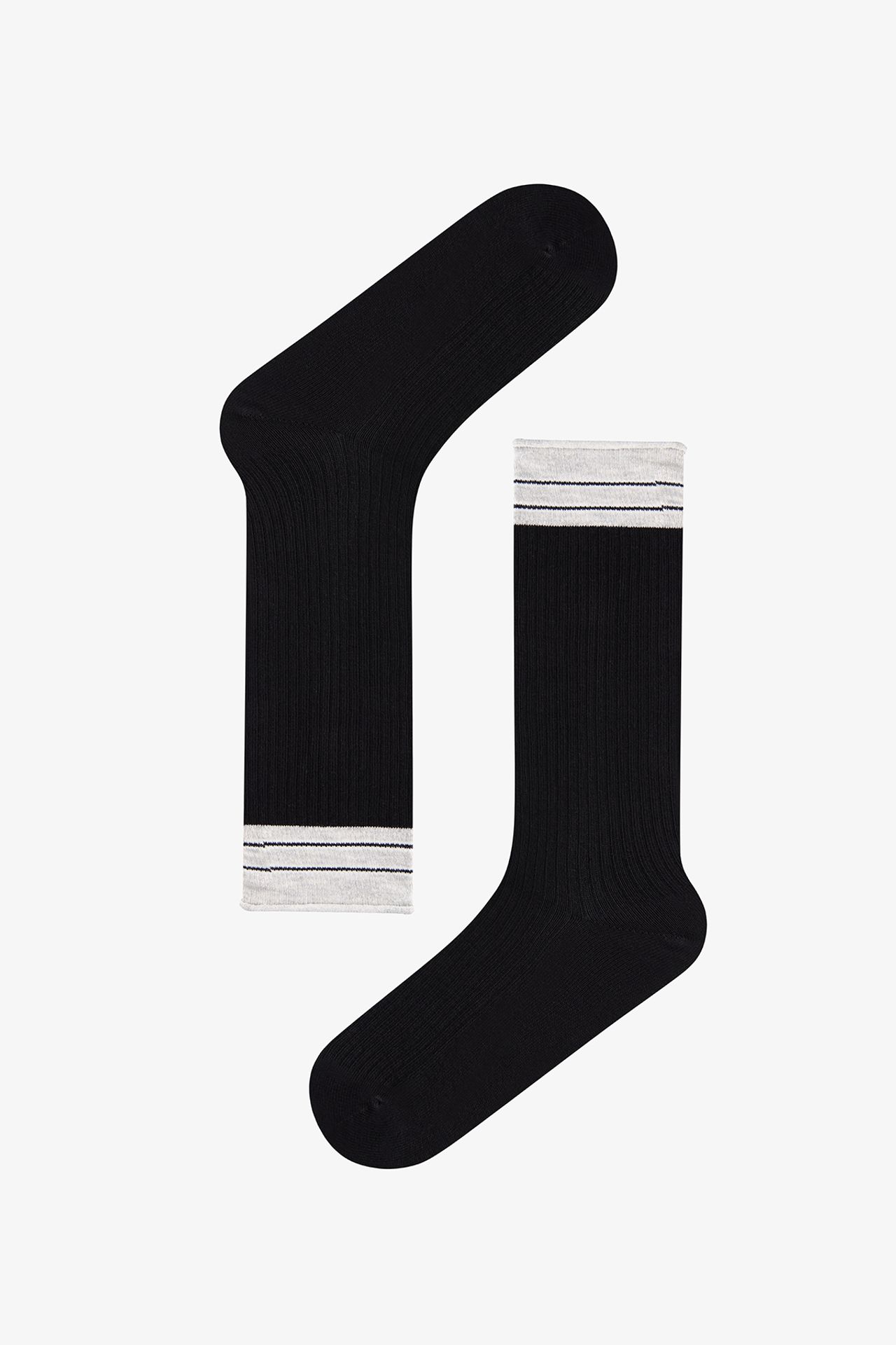 PENTI Urban Striped Cotton Pair Of Crew Socks 4