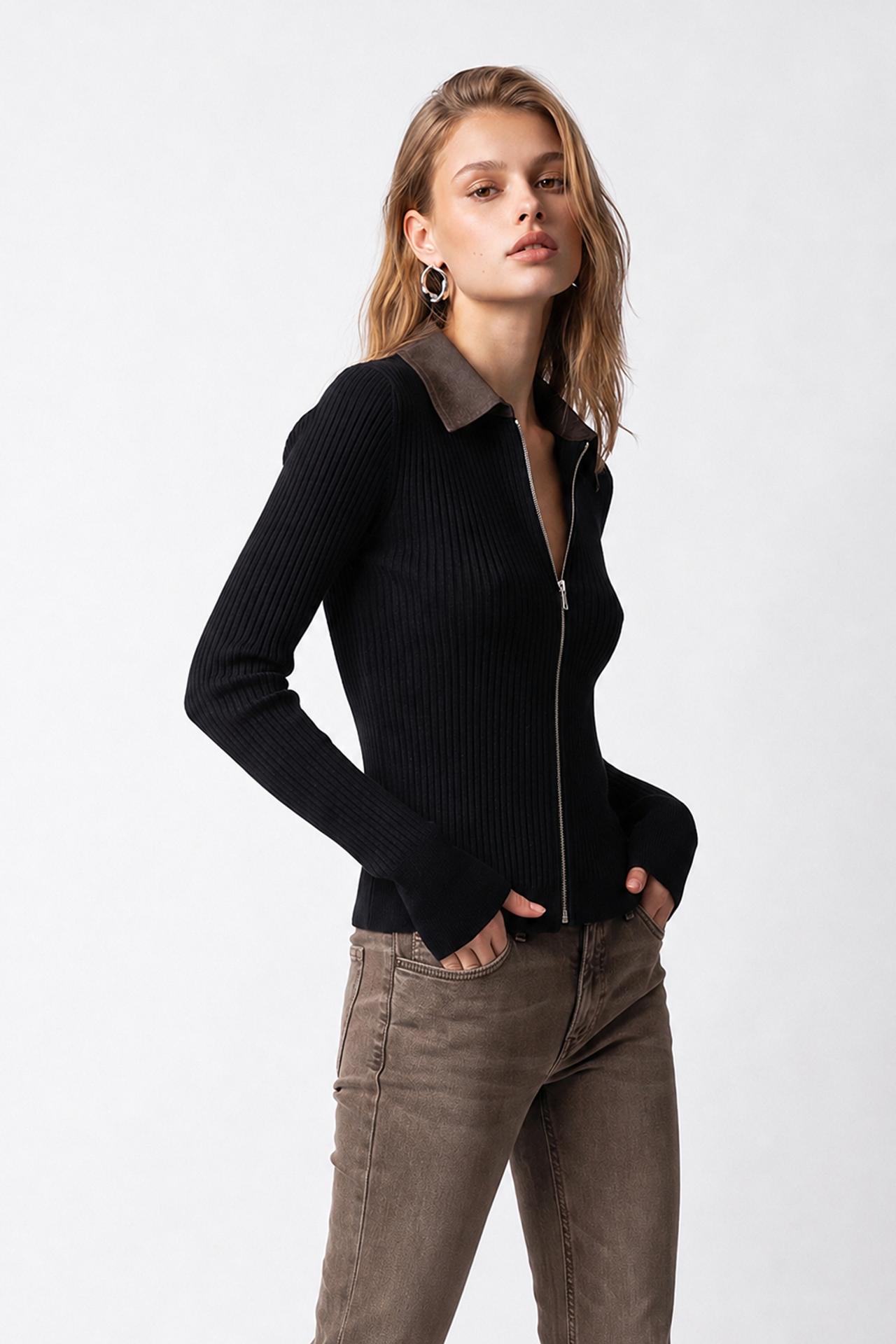 MIXRAY Women's Knit Cardigan 4