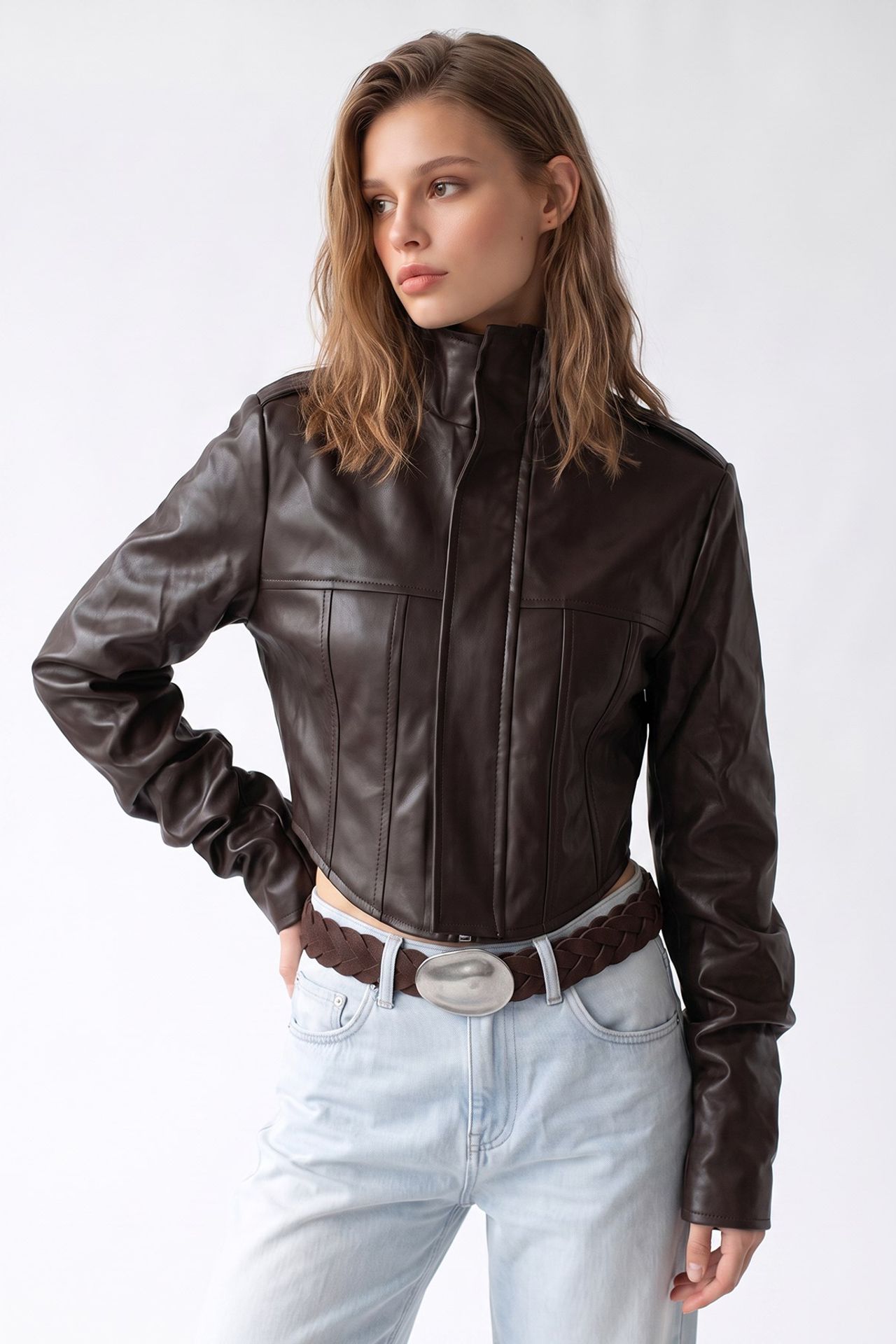 MIXRAY Women's Cotton Blazer
