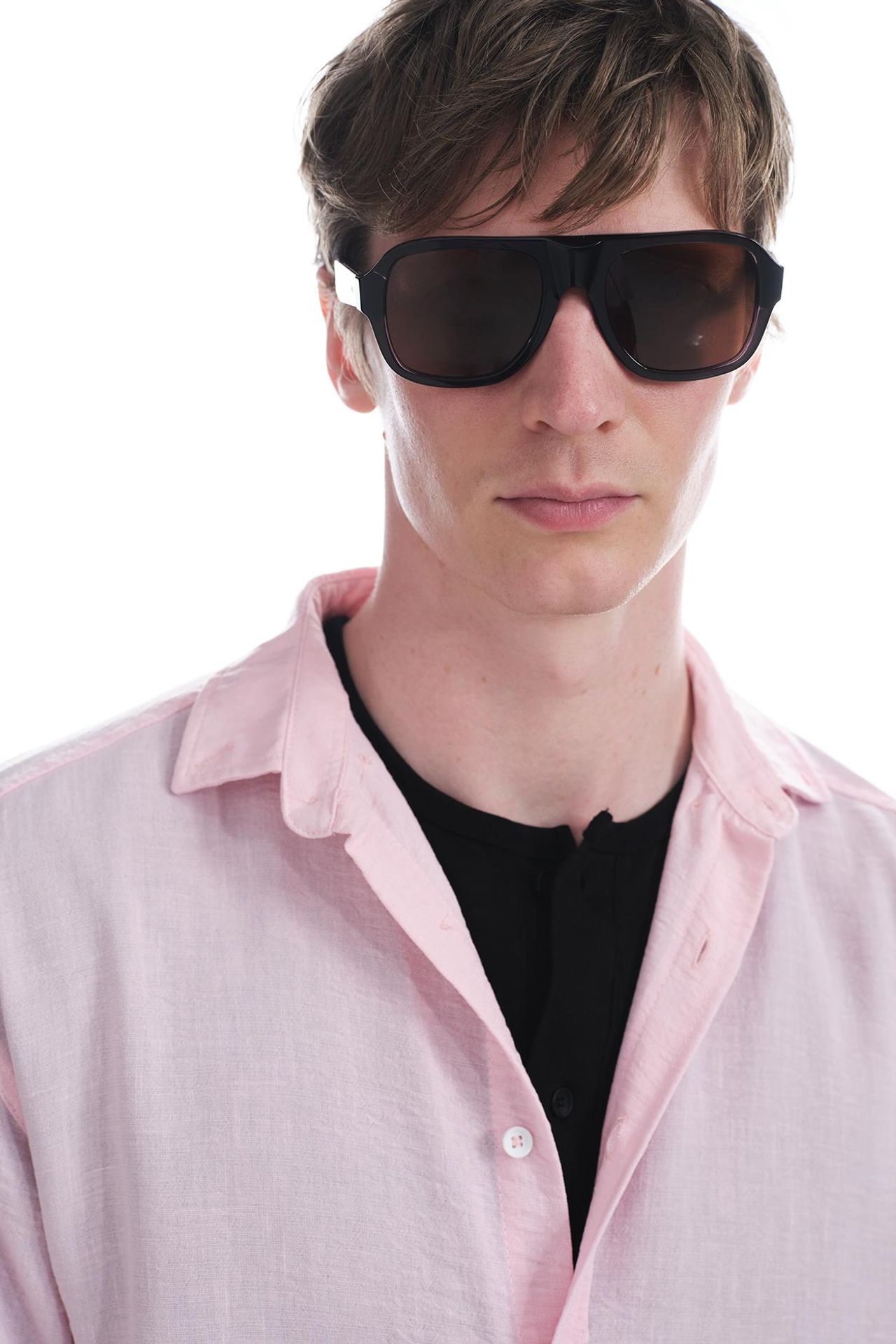 GIESTO Oversized Long Sleeve Button-Up Shirt 2