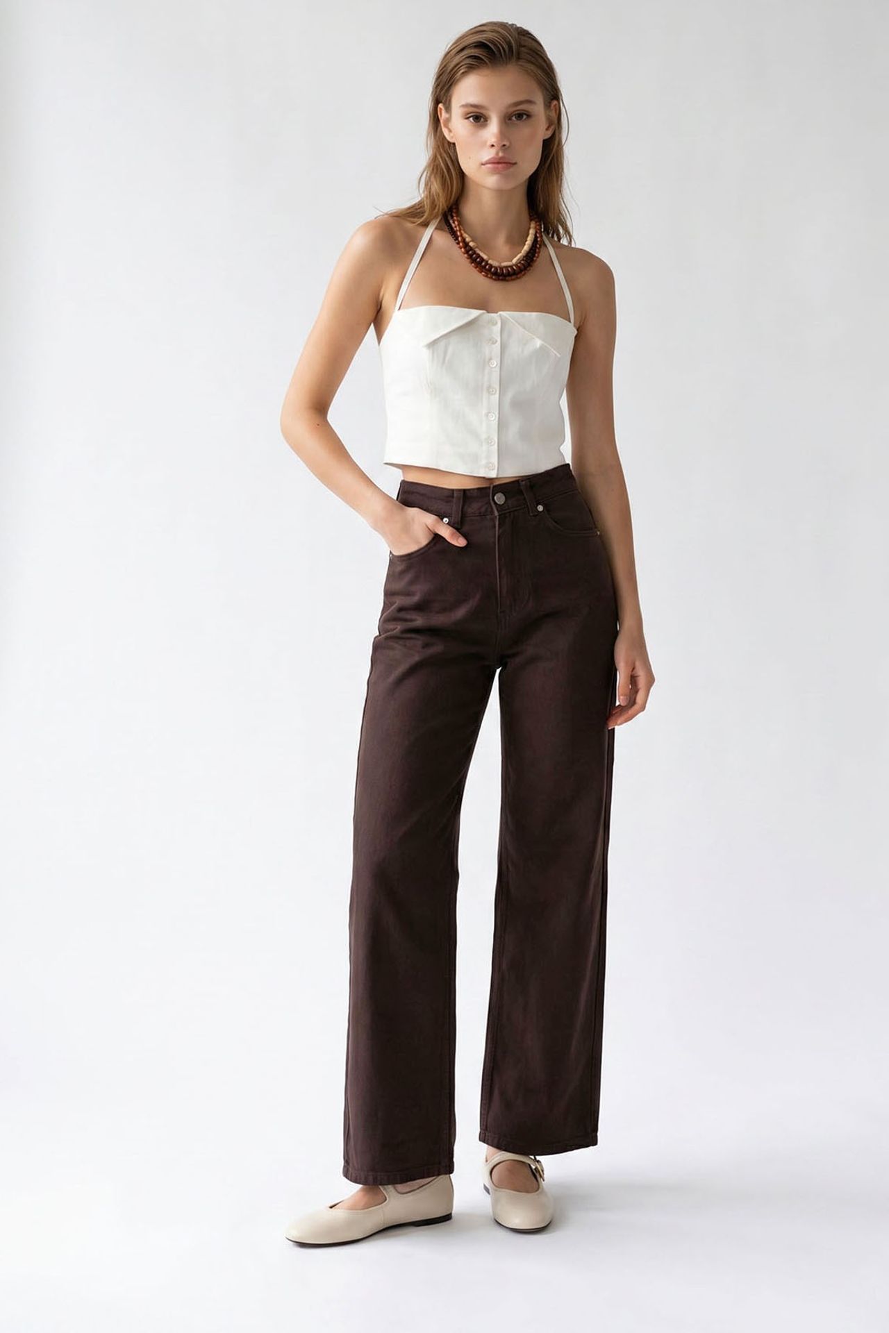 MIXRAY Women's Straight-Leg Pants