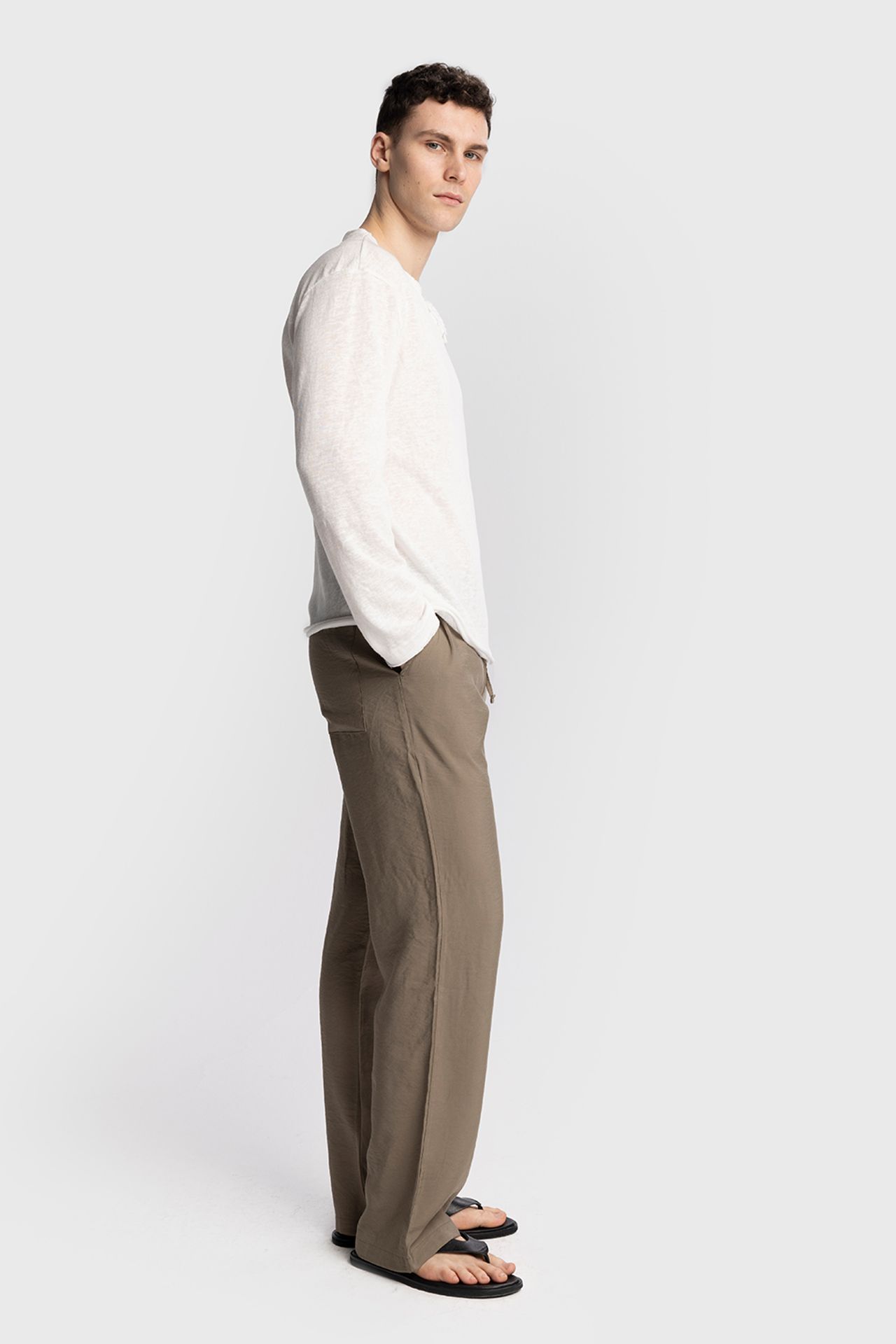 GIESTO Relaxed Fit Tencel Pants 3