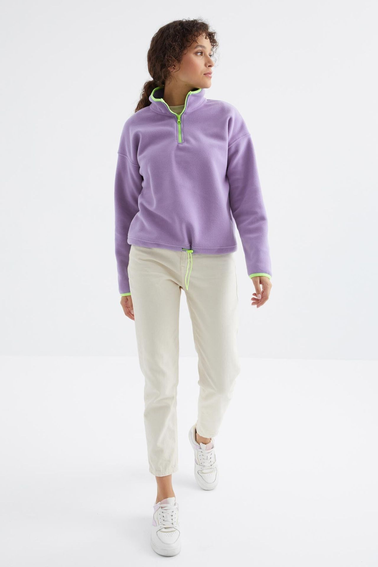 TOMMY Oversized Plush Half-zip Sweatshirt 4