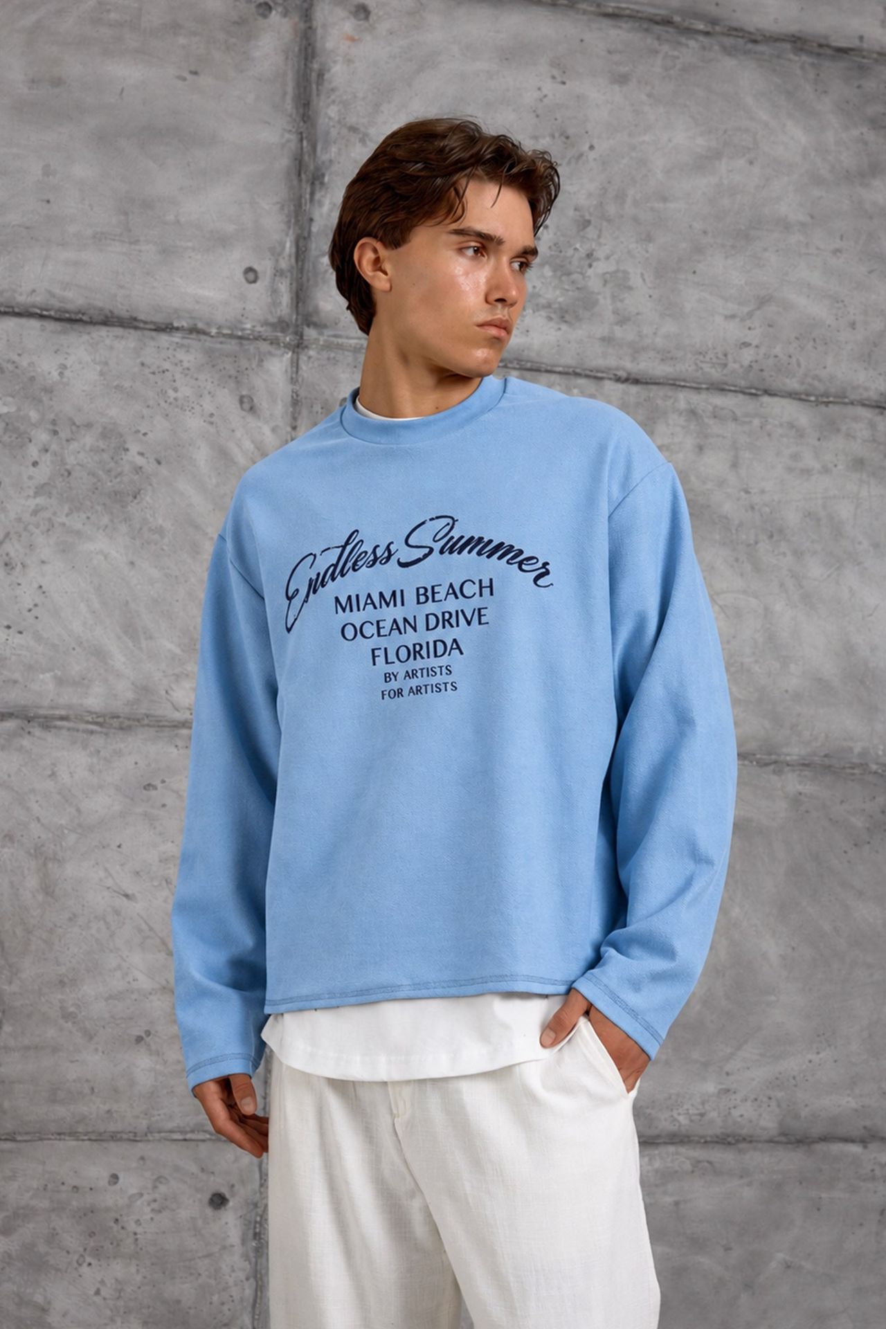 NOMARC Rahat Bisiklet Yaka Sweatshirt 1