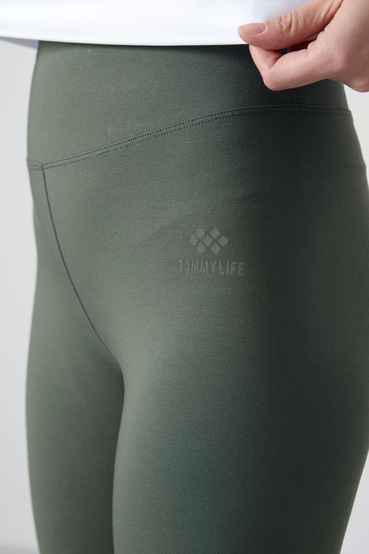 TOMMY High-Waist Cotton Elastane Leggings
