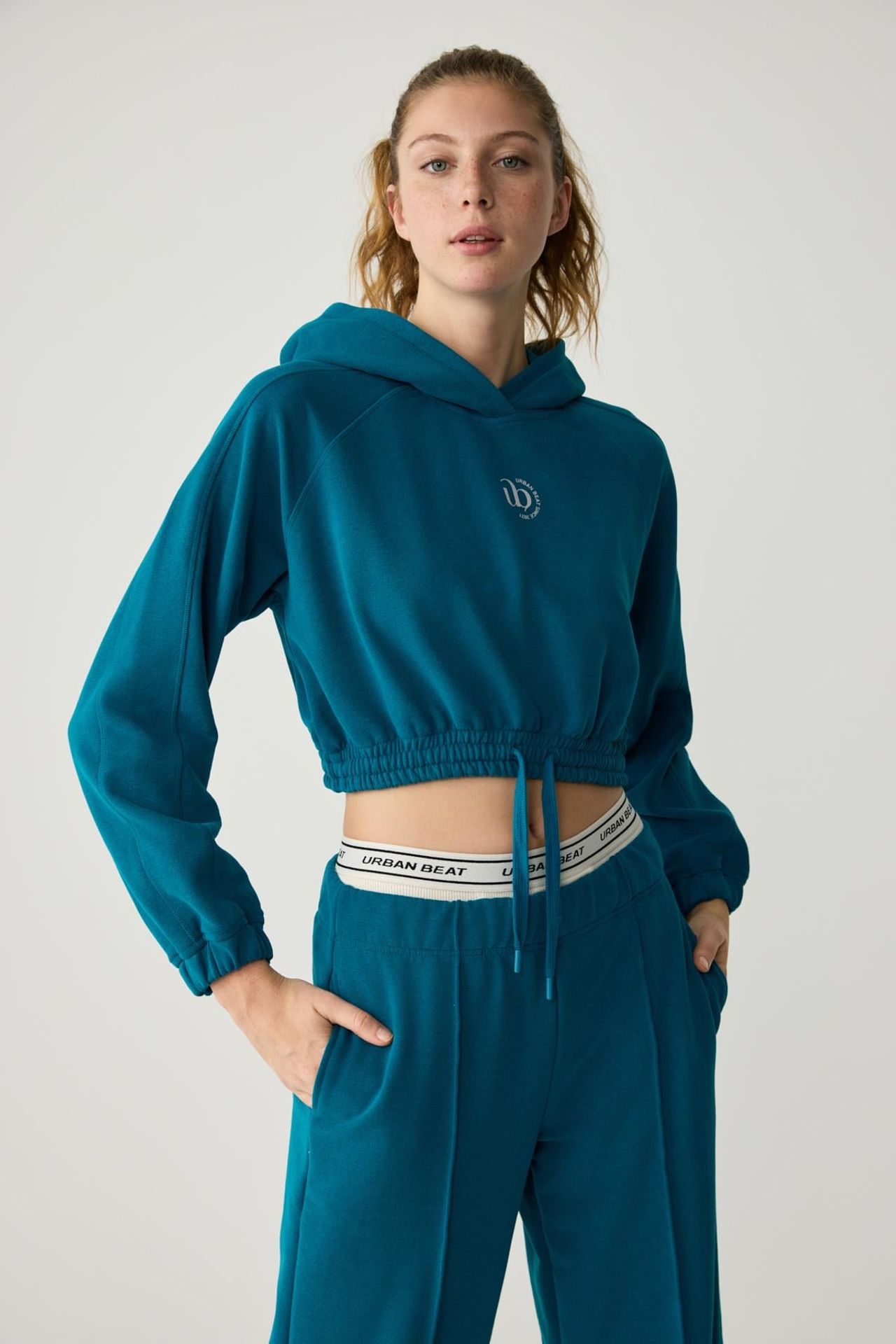 GRIMELANGE Kısa Kapüşonlu Rahat Sweatshirt 2