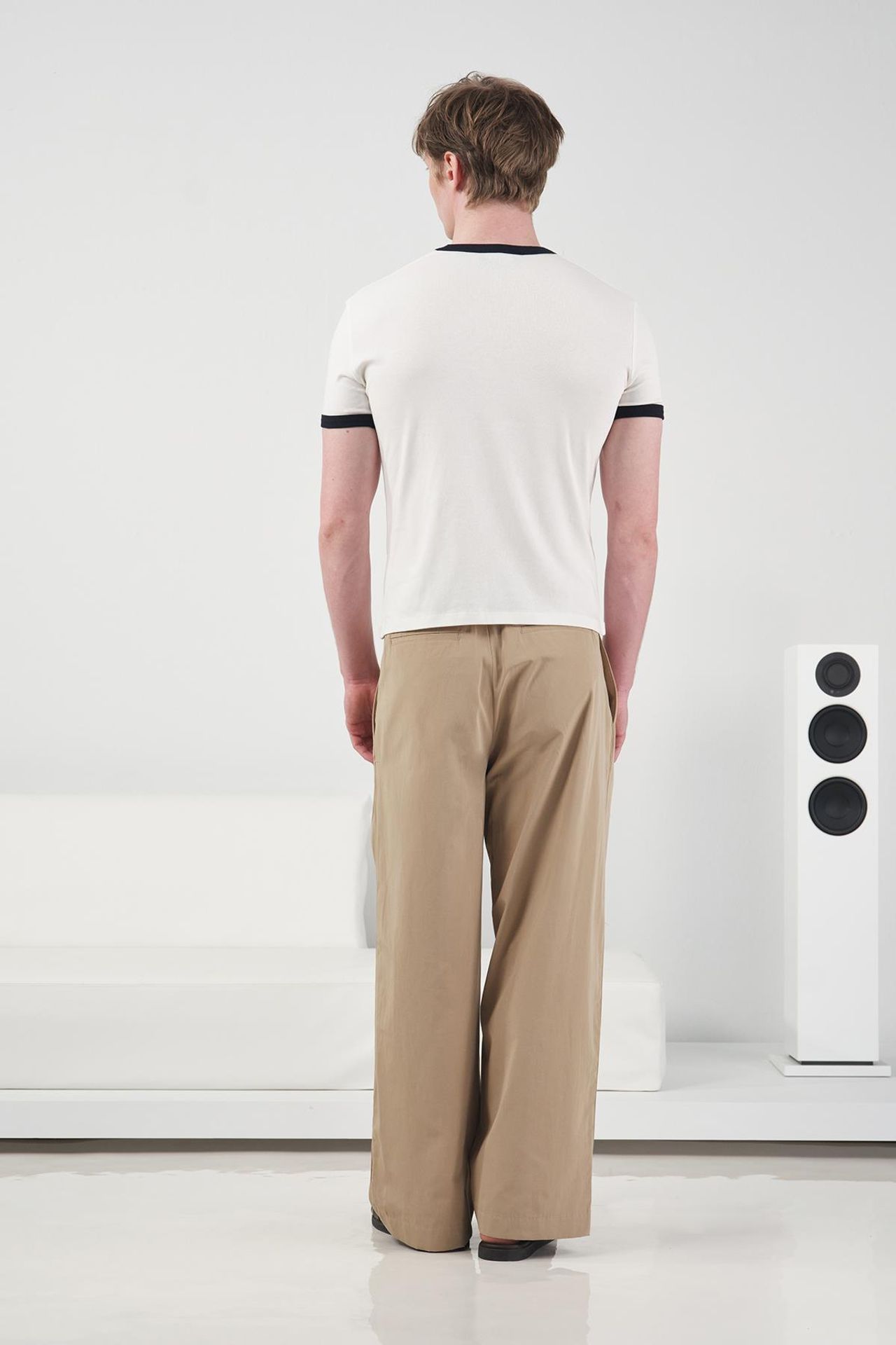 GIESTO Color Blocked Crew Neck T-Shirt with Contrast Binding 3