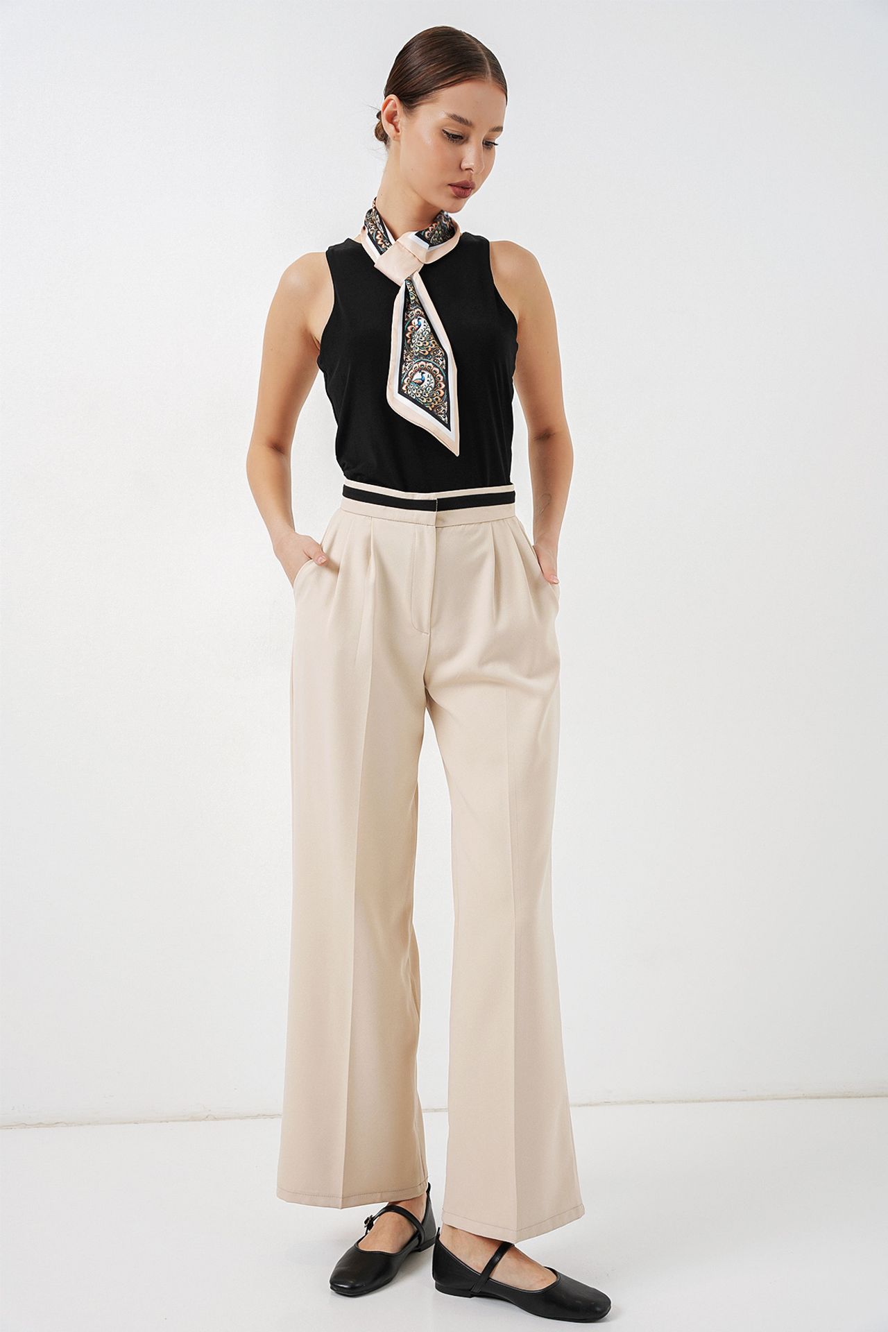 BDART High Waist Wide Leg Trousers with Pockets 1