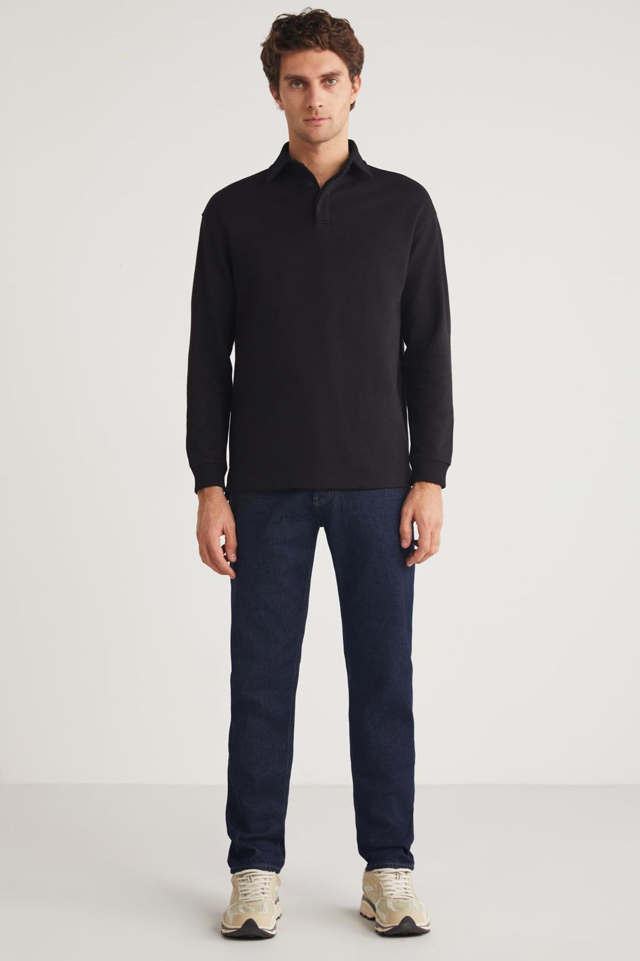 GRIMELANGE Polo Yaka Fitilli Sweatshirt 3