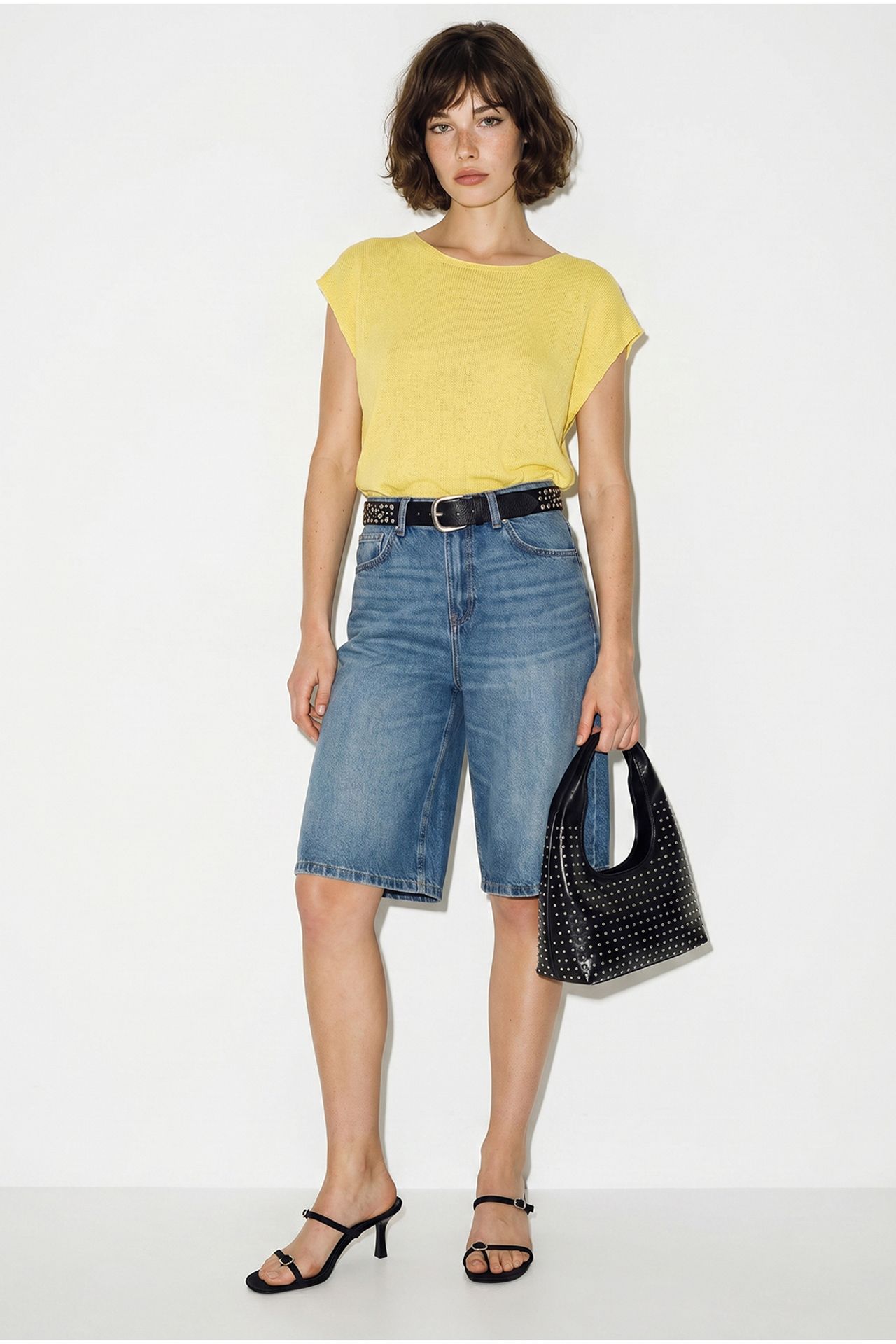 LUCCI Striped Boat Neck Knit Top 2