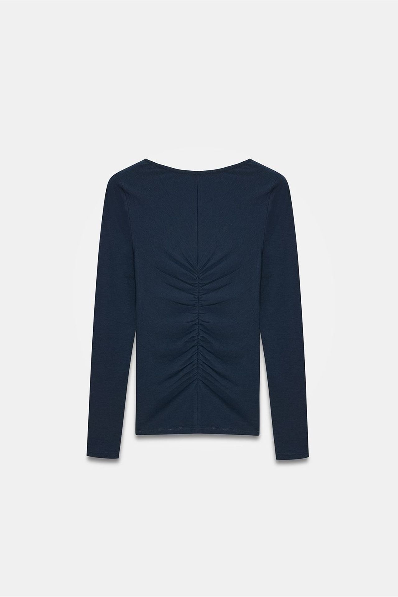 DILVIN Slim Fit Kayık Yaka Uzun Kollu Bluz 6