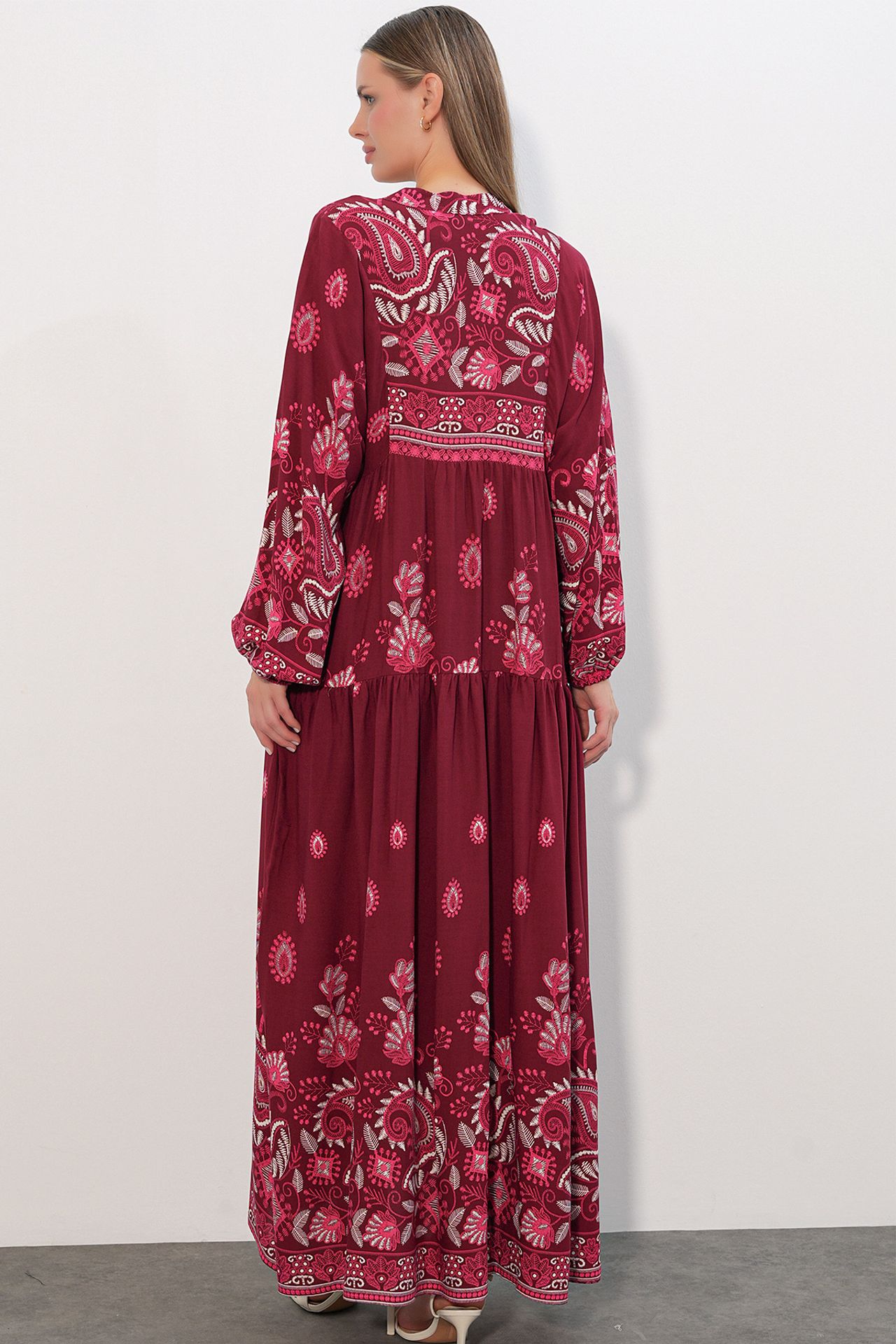 BDART Patterned V-Neck Maxi Dress 6