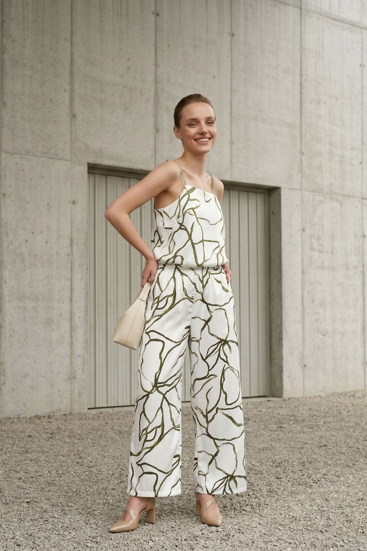 MY FASHION Lyocell Satin Two-Piece Coord 5