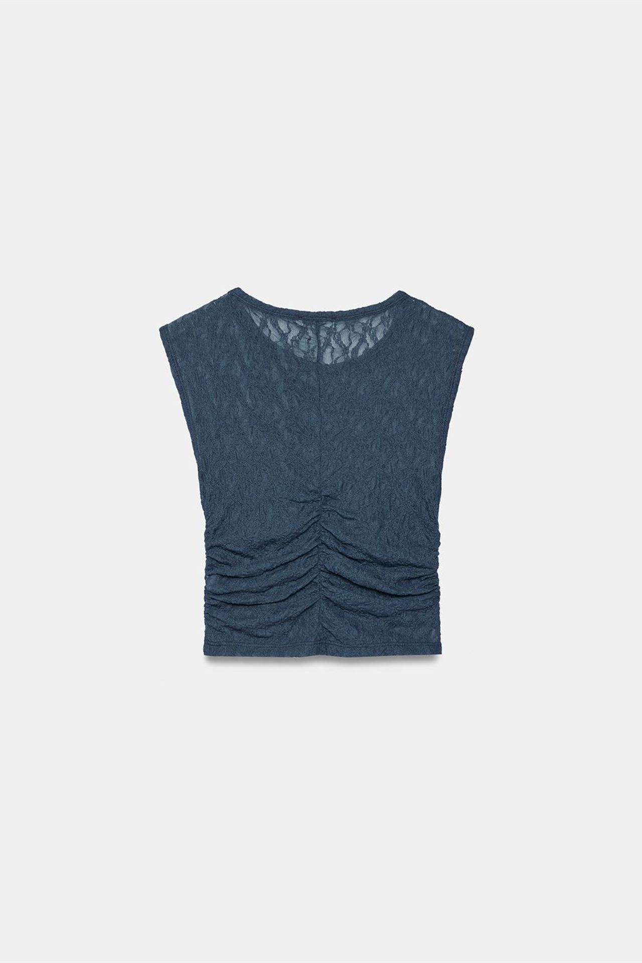 DILVIN Sleeveless Lace Ribbed Blouse 6