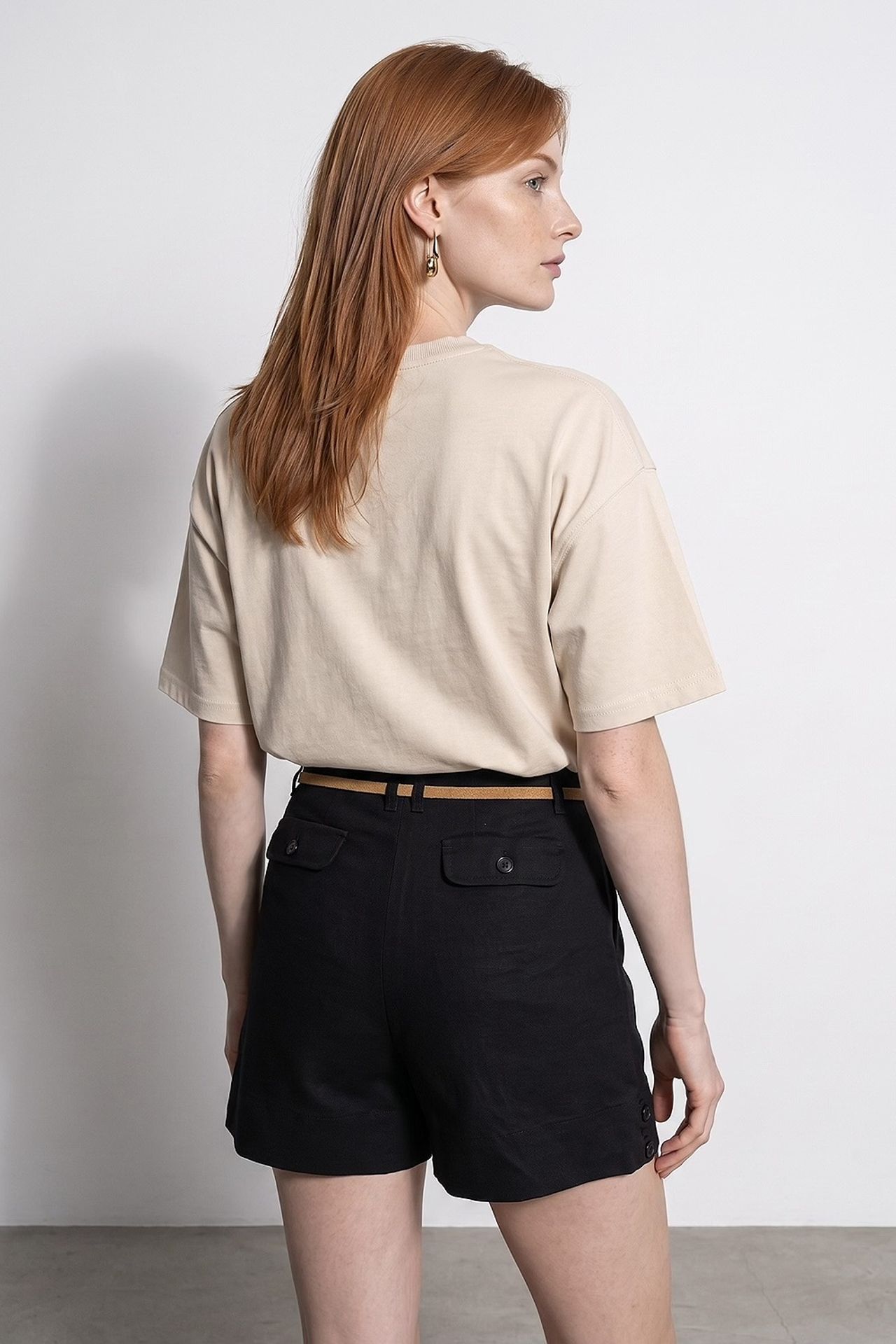 DILVIN Oversized Cotton Crew Neck T-Shirt 2