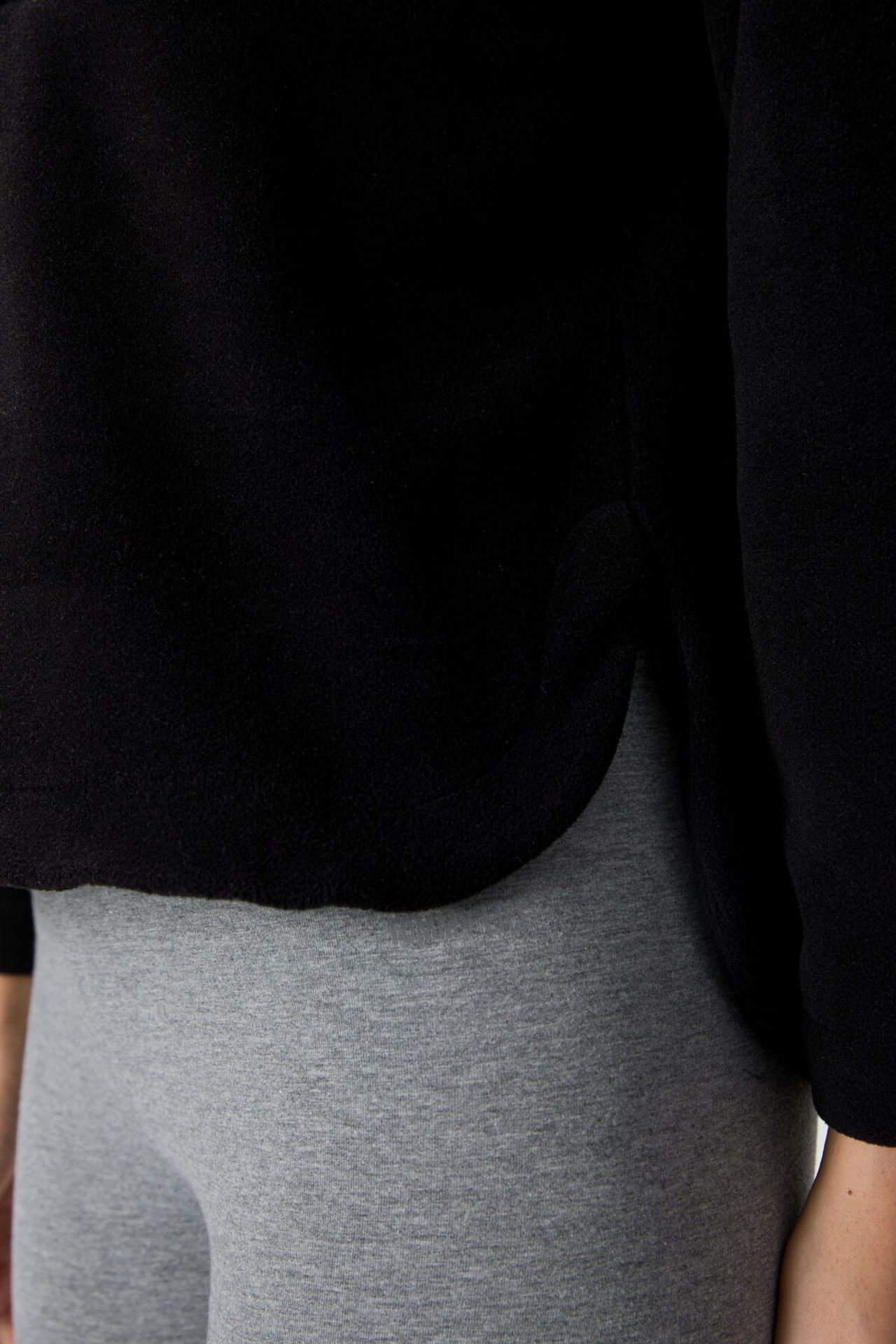 TOMMY Oversized Plush Half-zip Hooded Sweatshirt 3