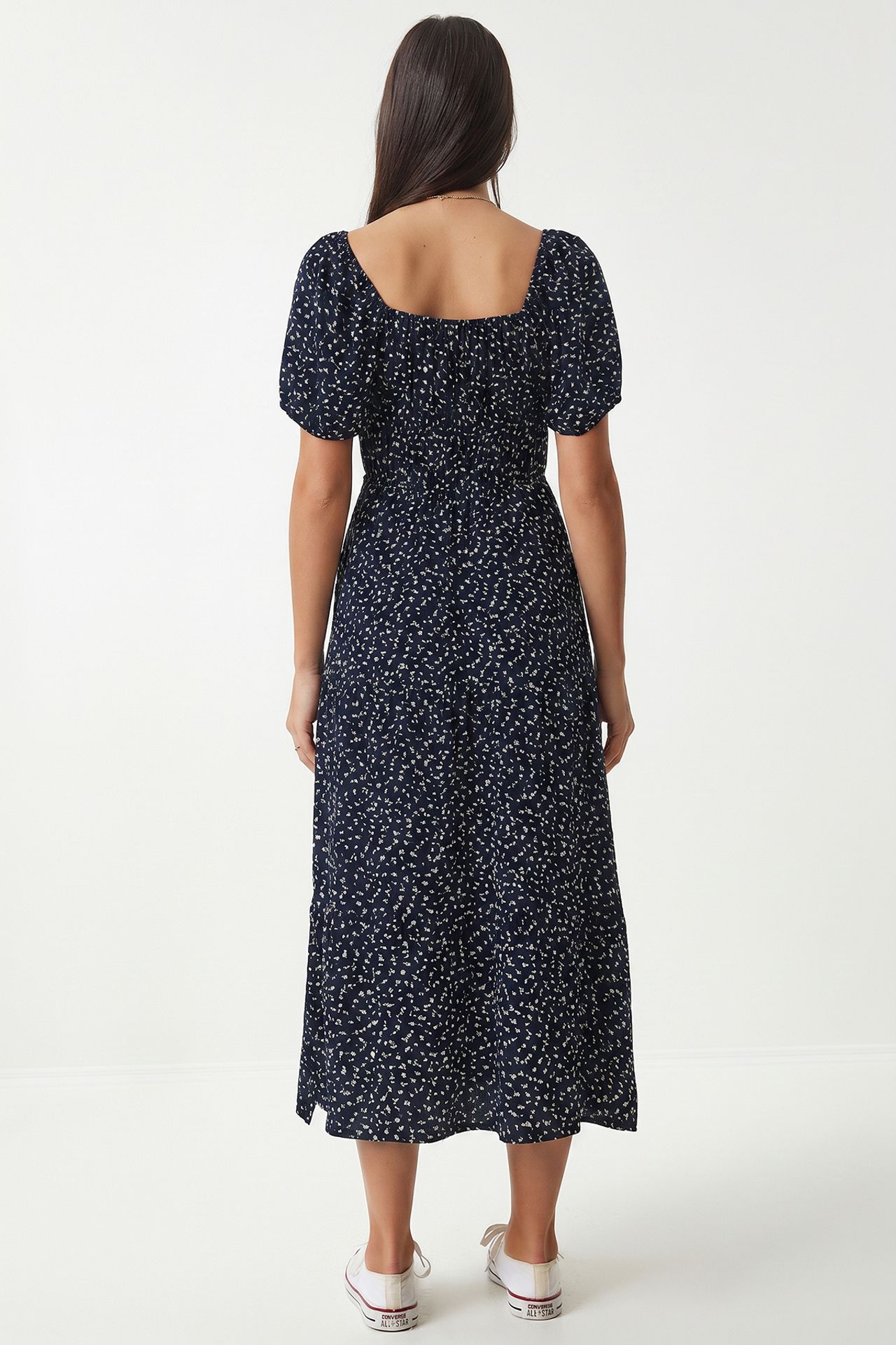 ISTANBUL Floral Viscose Midi Dress 6