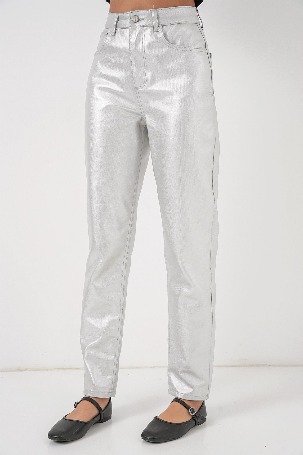 BDART High Waist Straight Leg Denim Pants 5