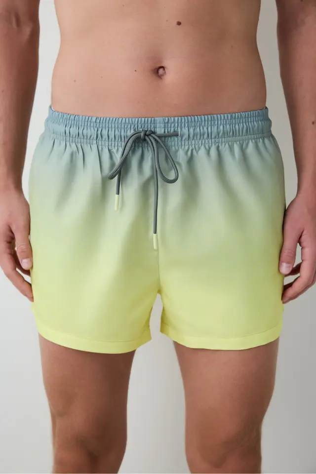 PENTI Men's Degrade Striped Swim Shorts