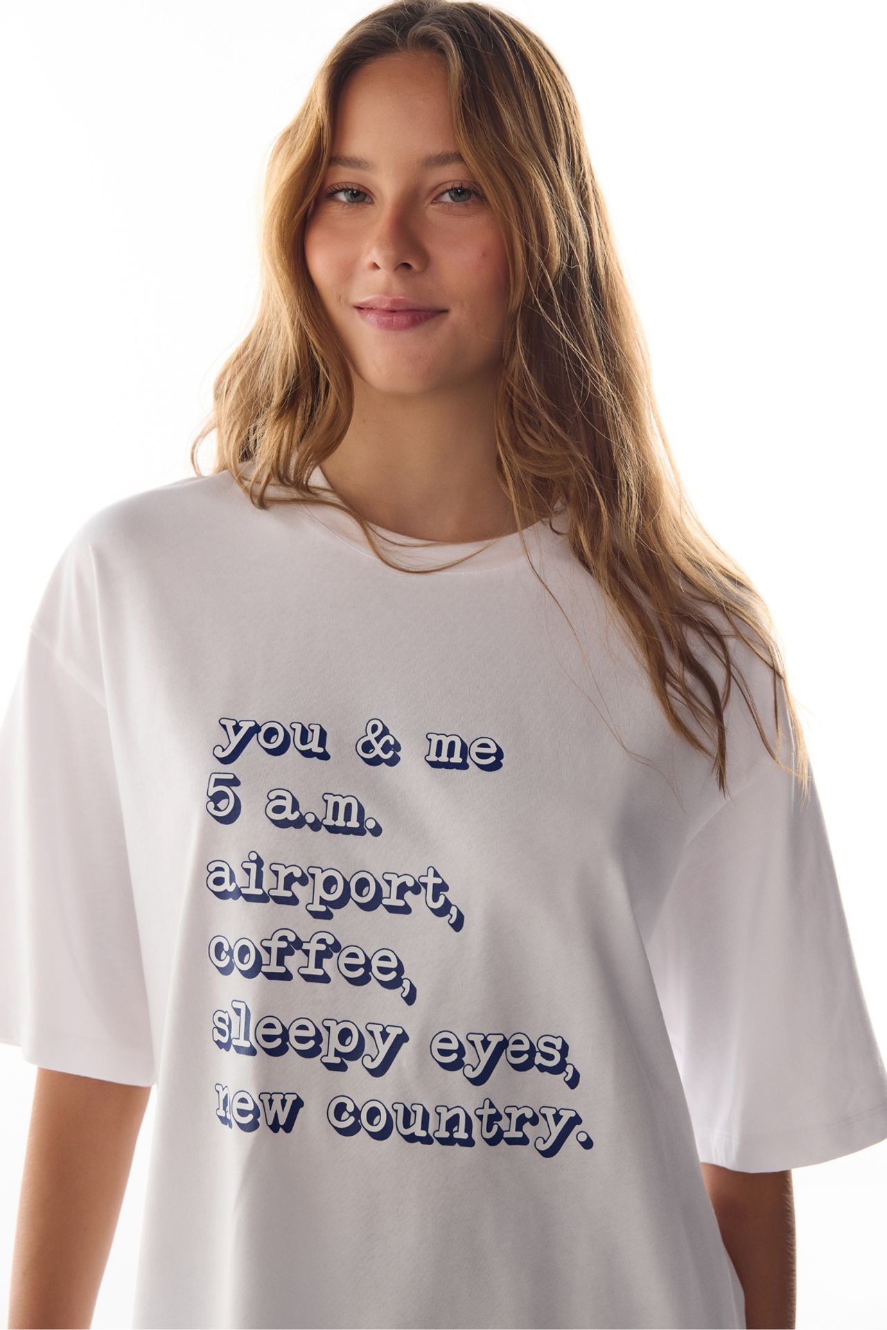 PENTI Vacation Slogan Printed Short Sleeve T-Shirt Pajama Top 3