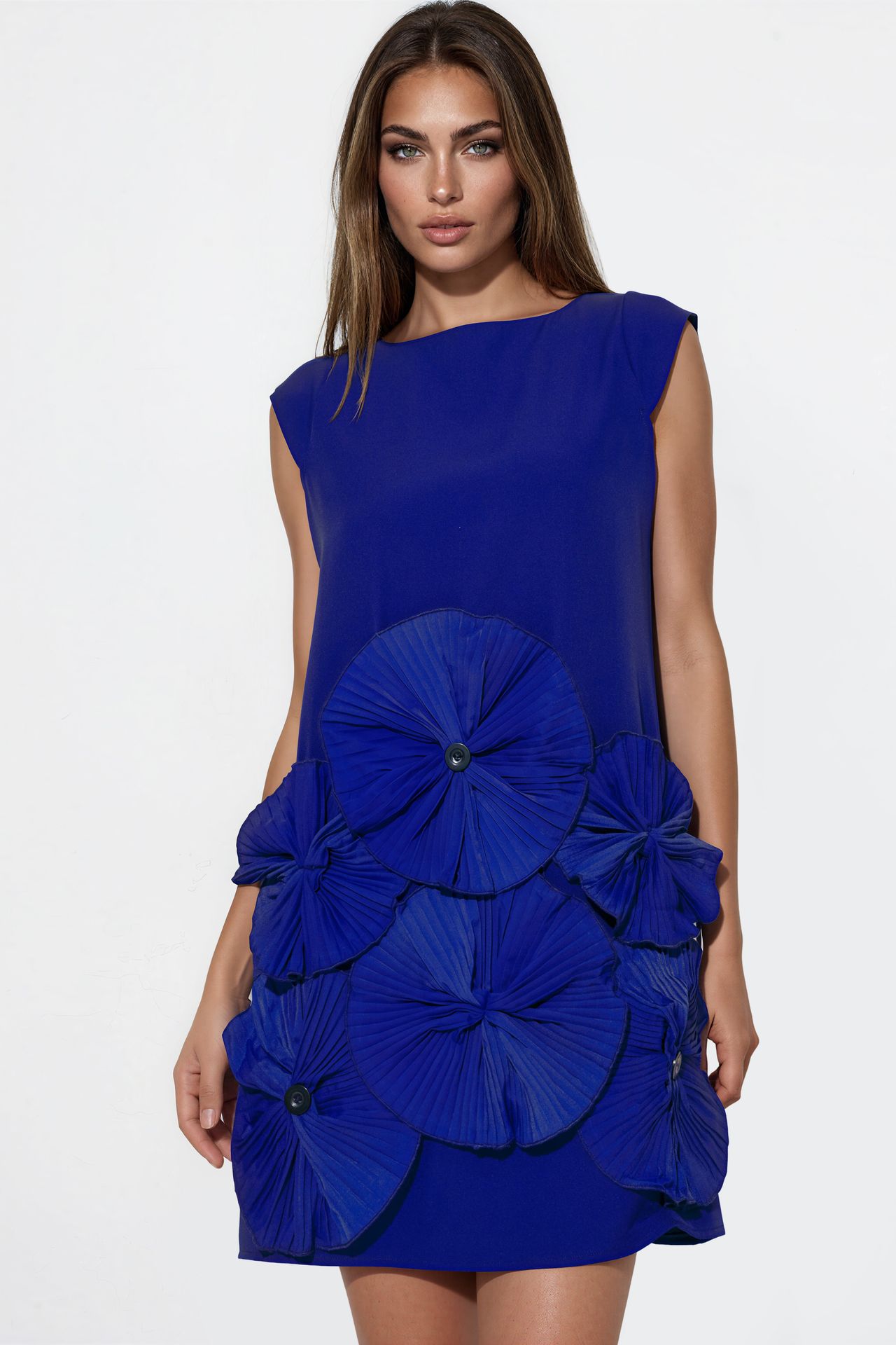MSN Embroidered Strapless Mini Dress 1