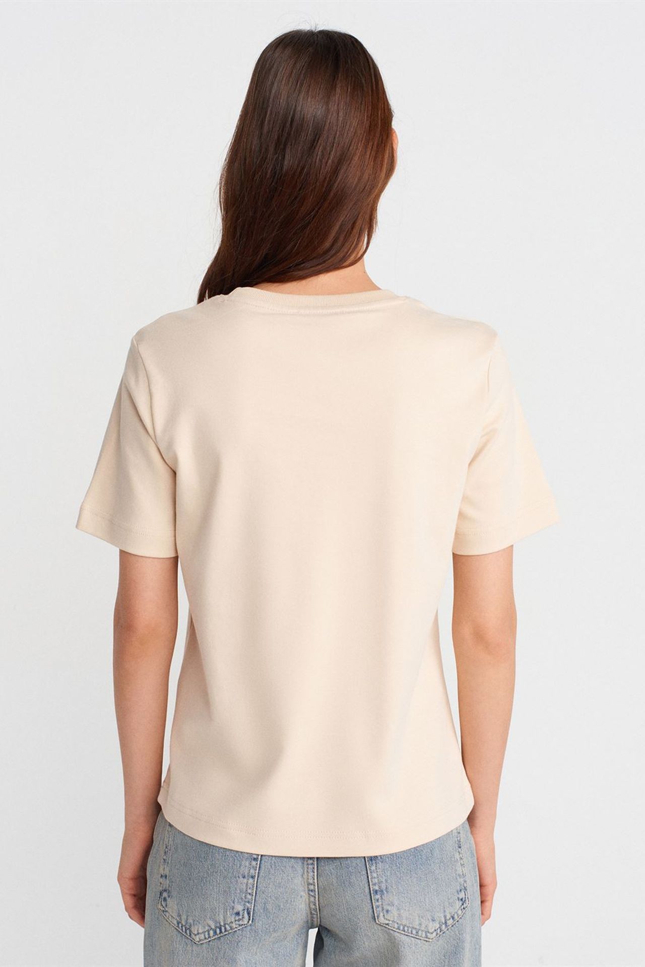 DILVIN Women's Cotton Crew Neck T-Shirt 2