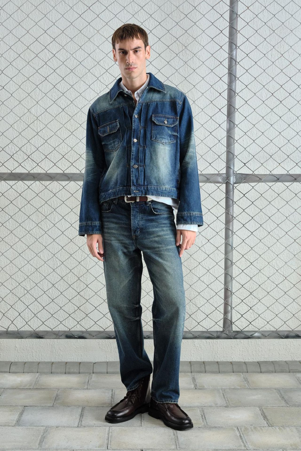 GIESTO Denim Buttoned Jacket with Pocket 4
